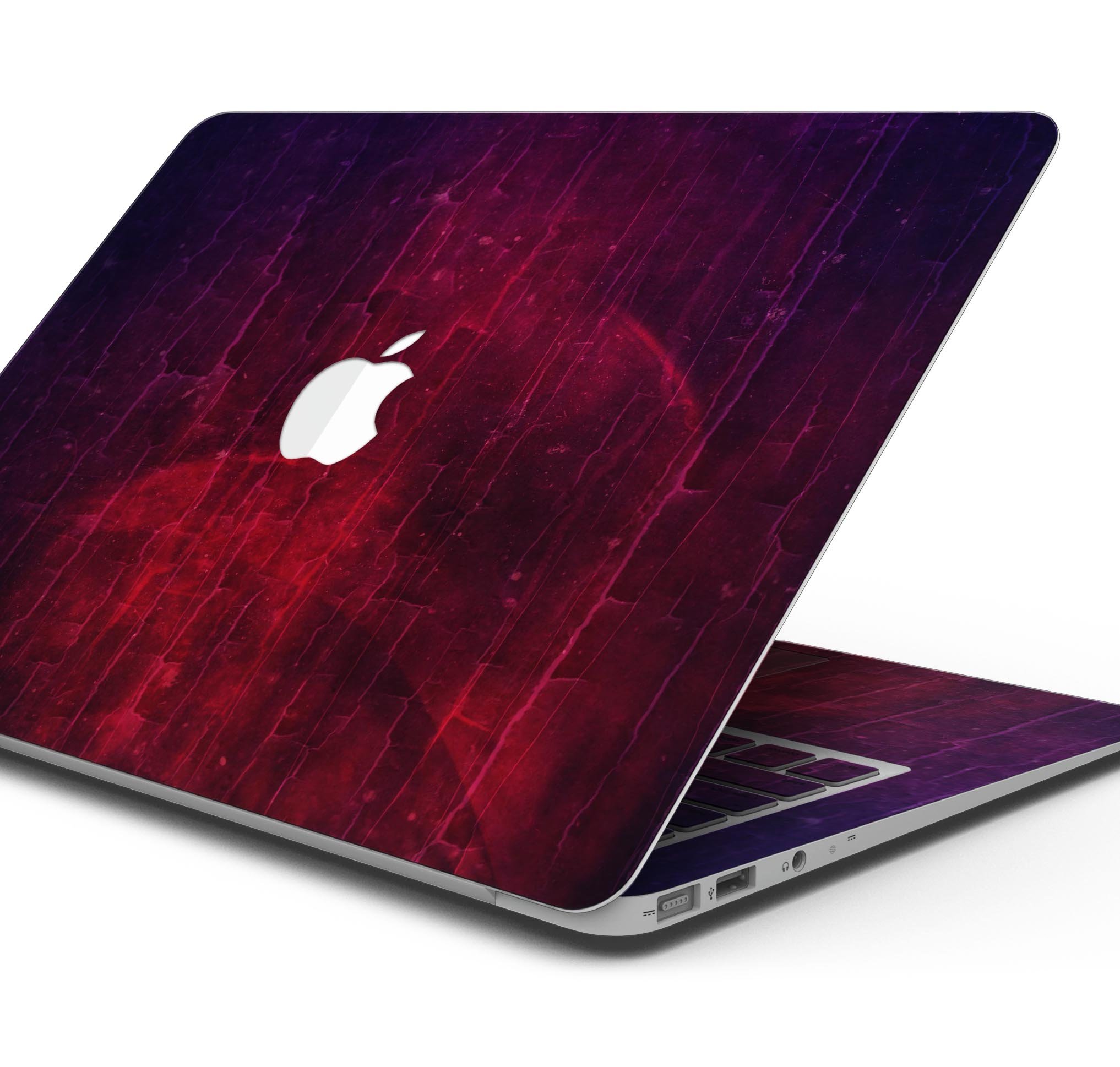 Abstract Fire & Ice V2 Skin Decal Wrap Kit for Apple MacBook, showcasing vibrant colors and sleek design.