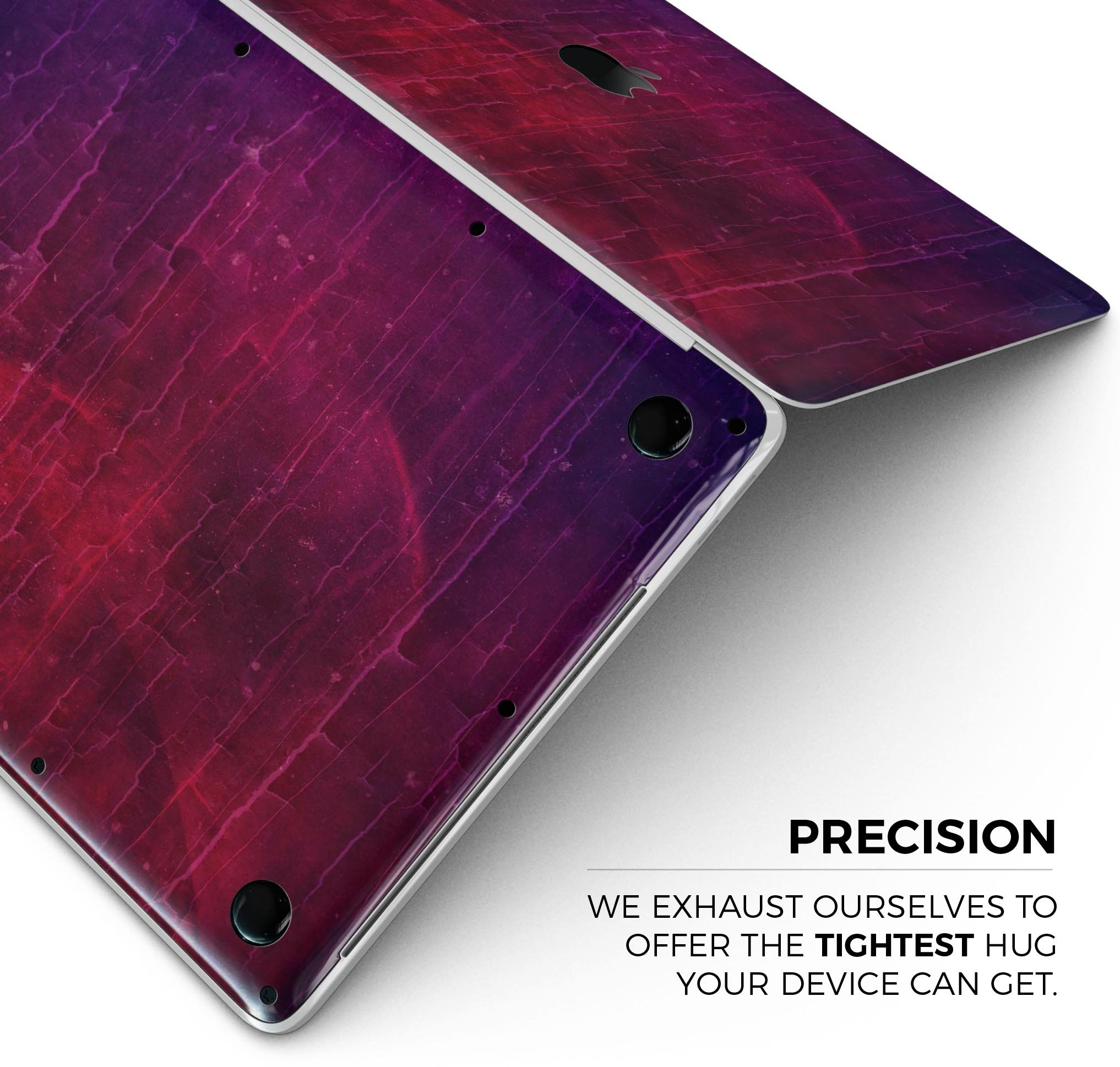 Abstract Fire & Ice V2 Skin Decal Wrap Kit for Apple MacBook, showcasing vibrant colors and sleek design.