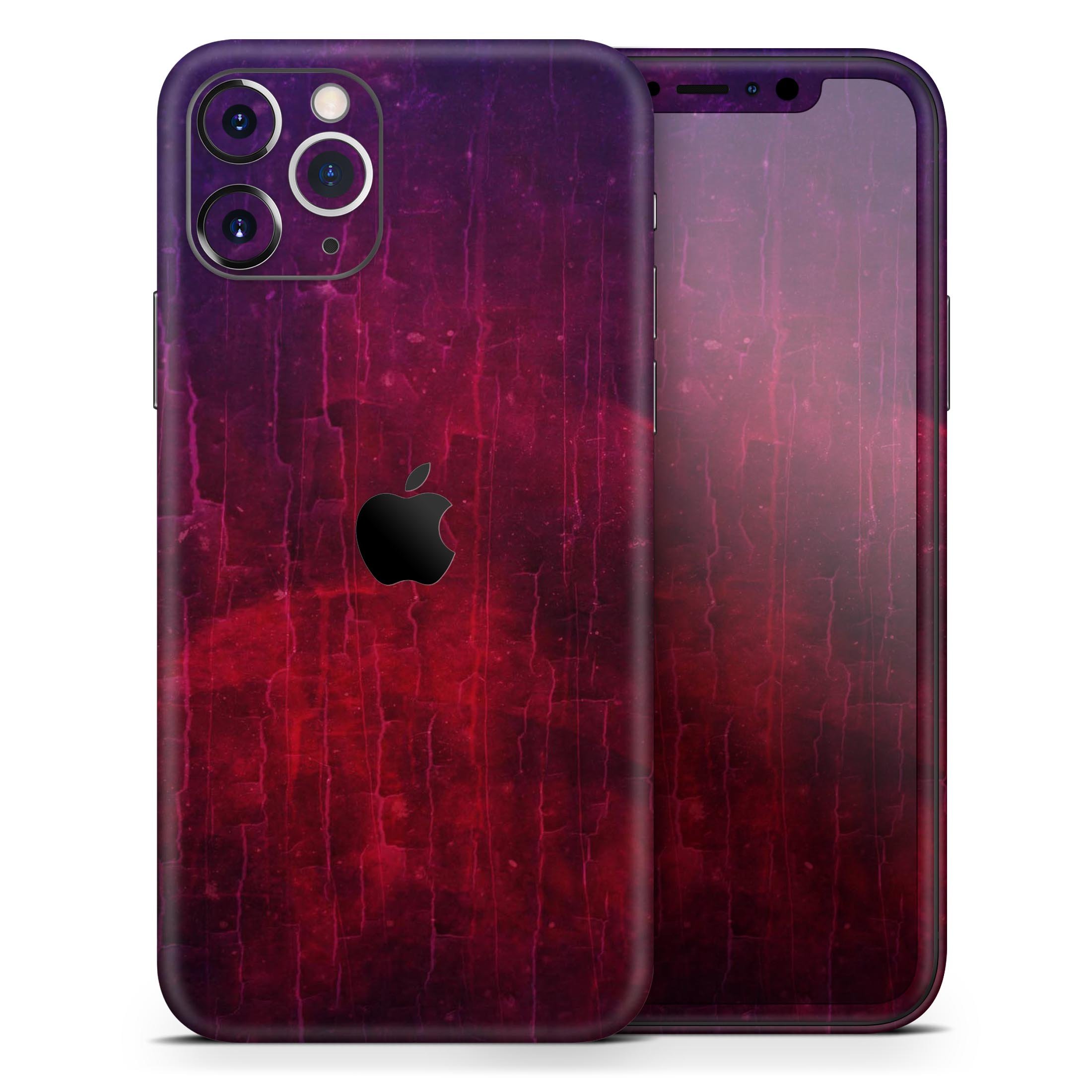 Abstract Fire & Ice V2 Skin-Kit for Apple iPhone 13, showcasing vibrant colors and a sleek design.