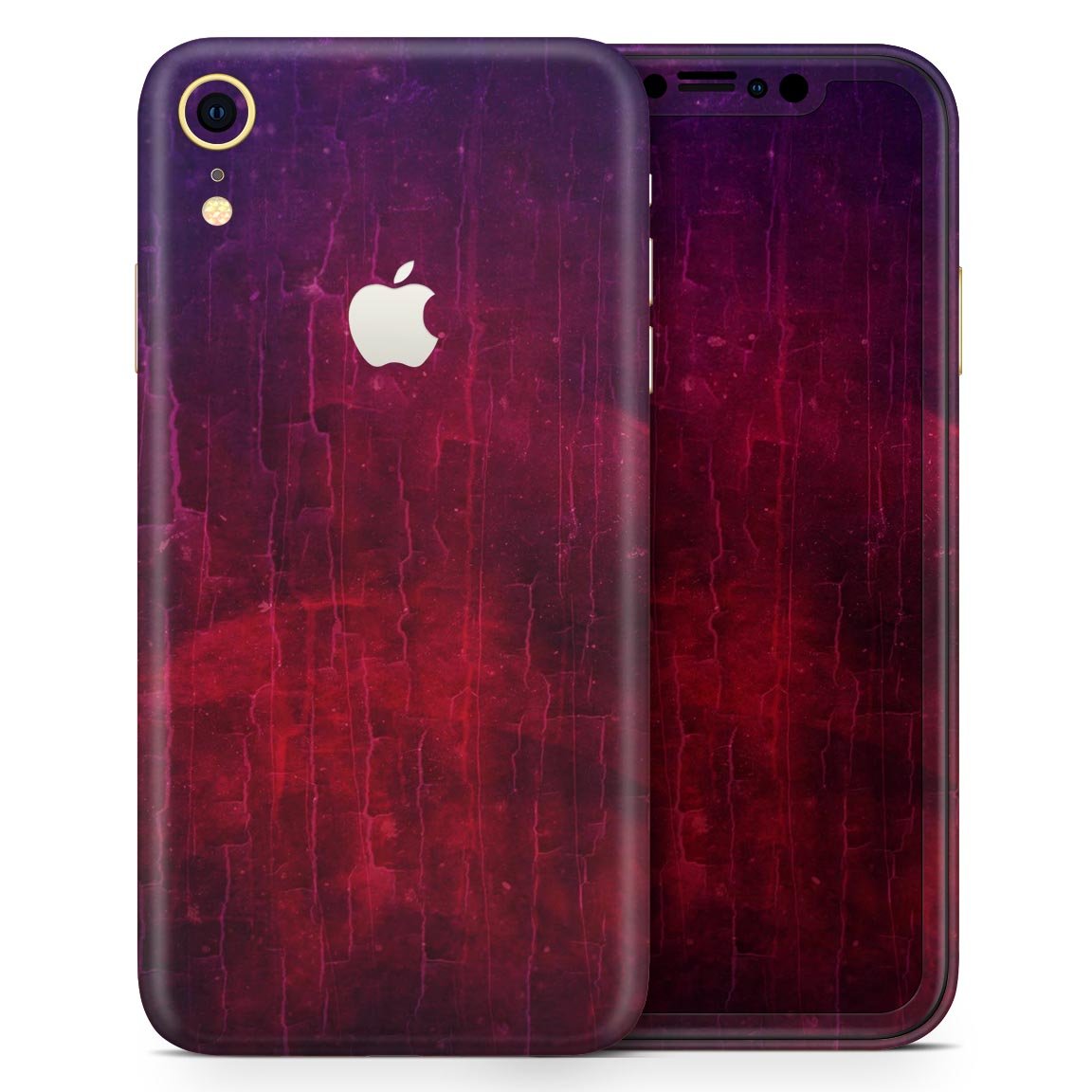 Abstract Fire & Ice V2 skin for Apple iPhone models, showcasing vibrant colors and sleek design.