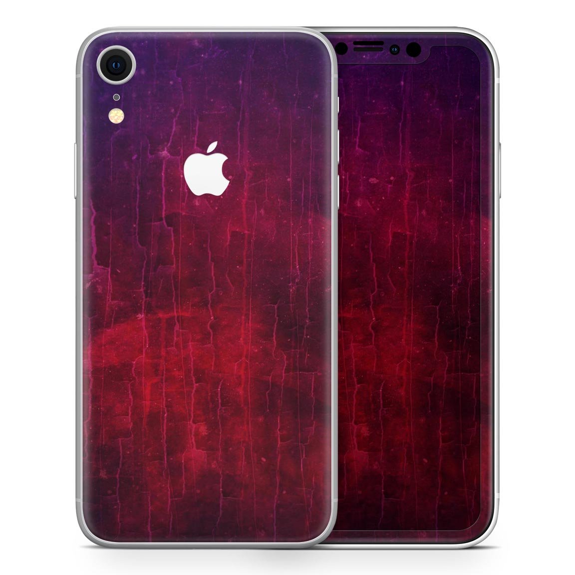 Abstract Fire & Ice V2 skin for Apple iPhone models, showcasing vibrant colors and sleek design.