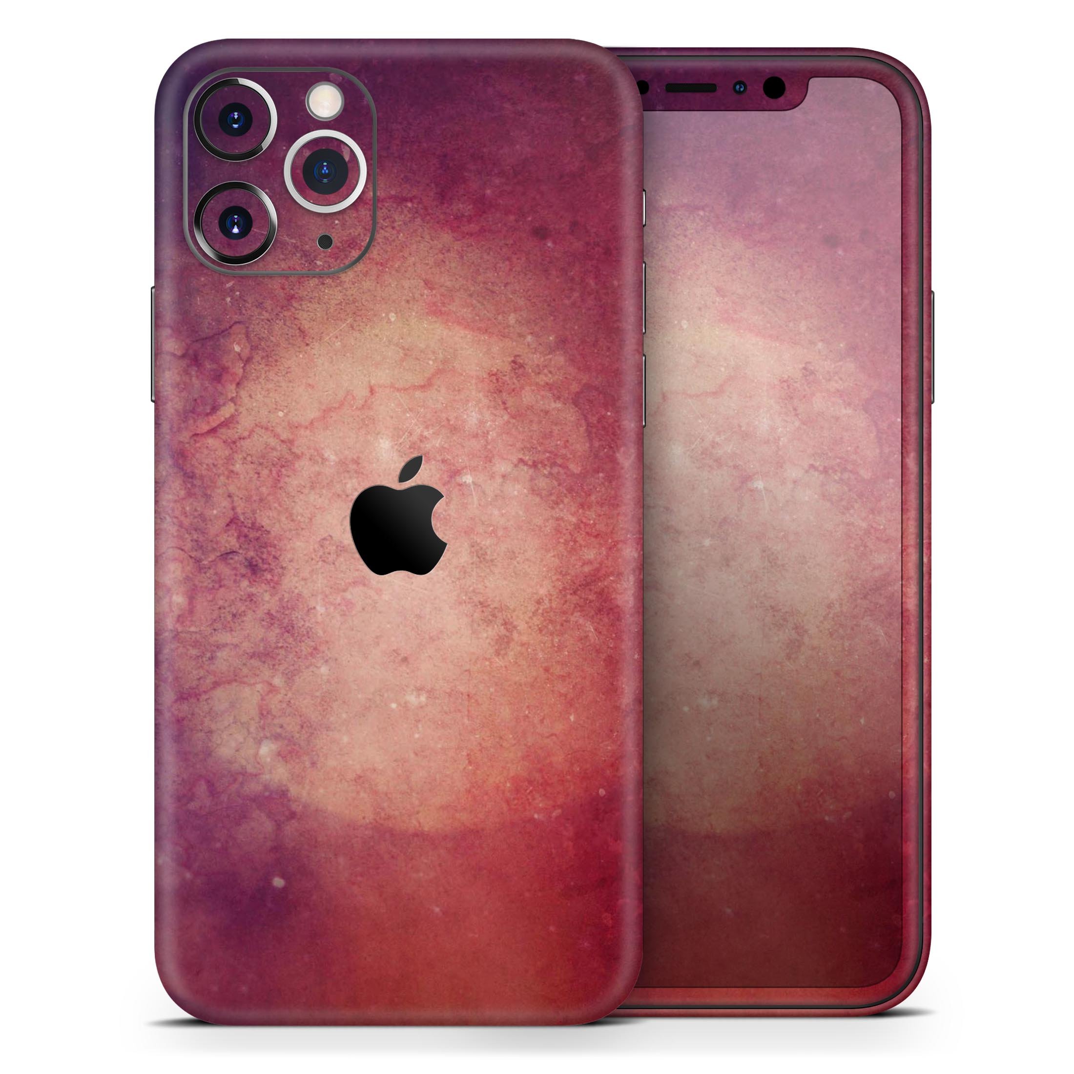 Abstract Fire & Ice V20 Skin-Kit for Apple iPhone, showcasing vibrant colors and a sleek design.