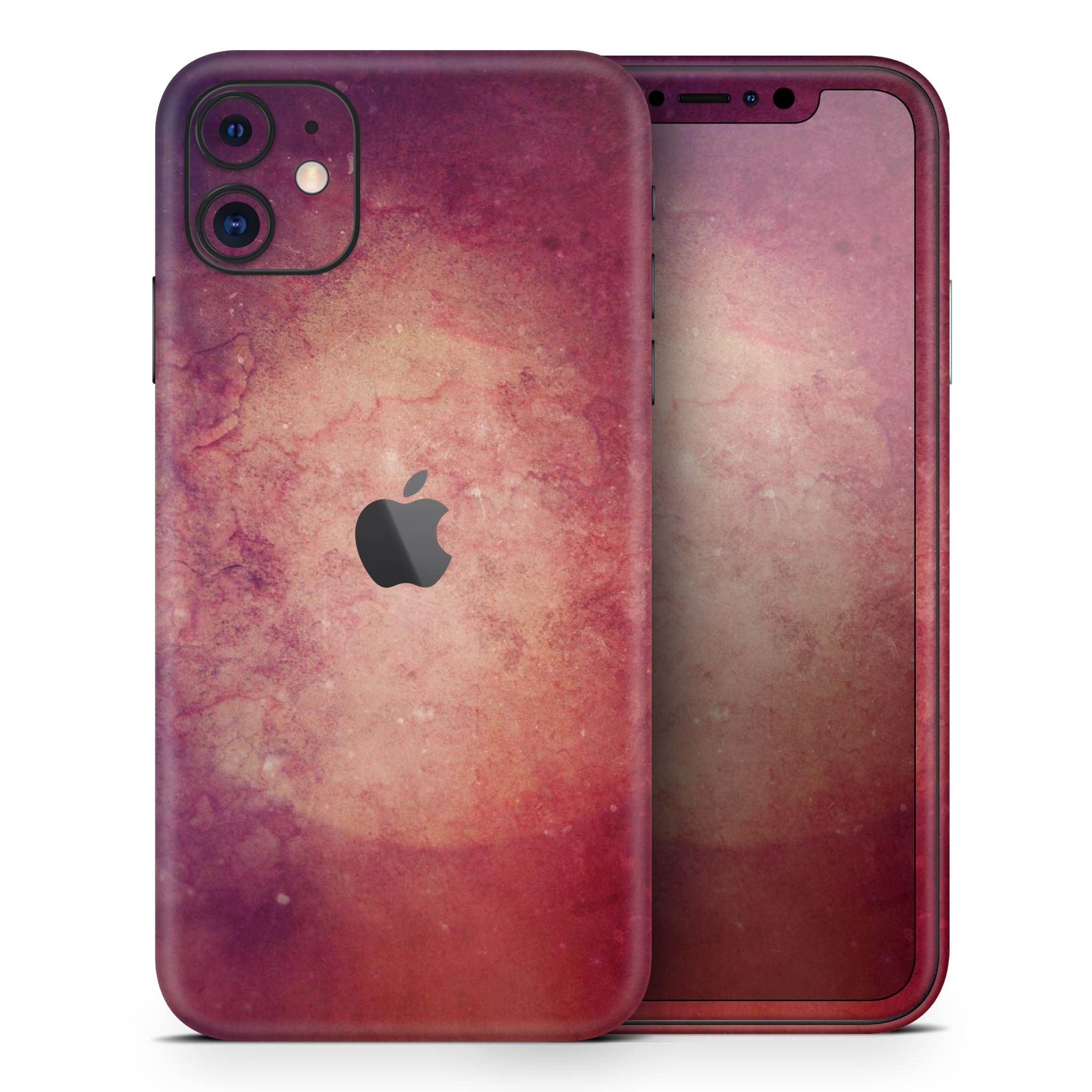 Abstract Fire & Ice V20 Skin-Kit for Apple iPhone, showcasing vibrant colors and a sleek design.