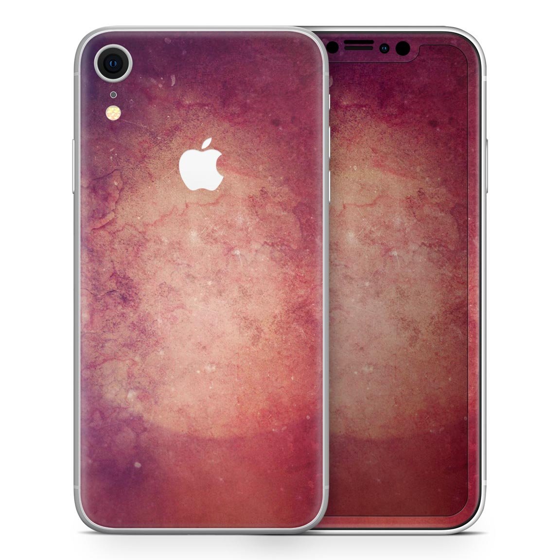 Abstract Fire & Ice V20 Skin-Kit for Apple iPhone models, showcasing vibrant design and premium vinyl material.