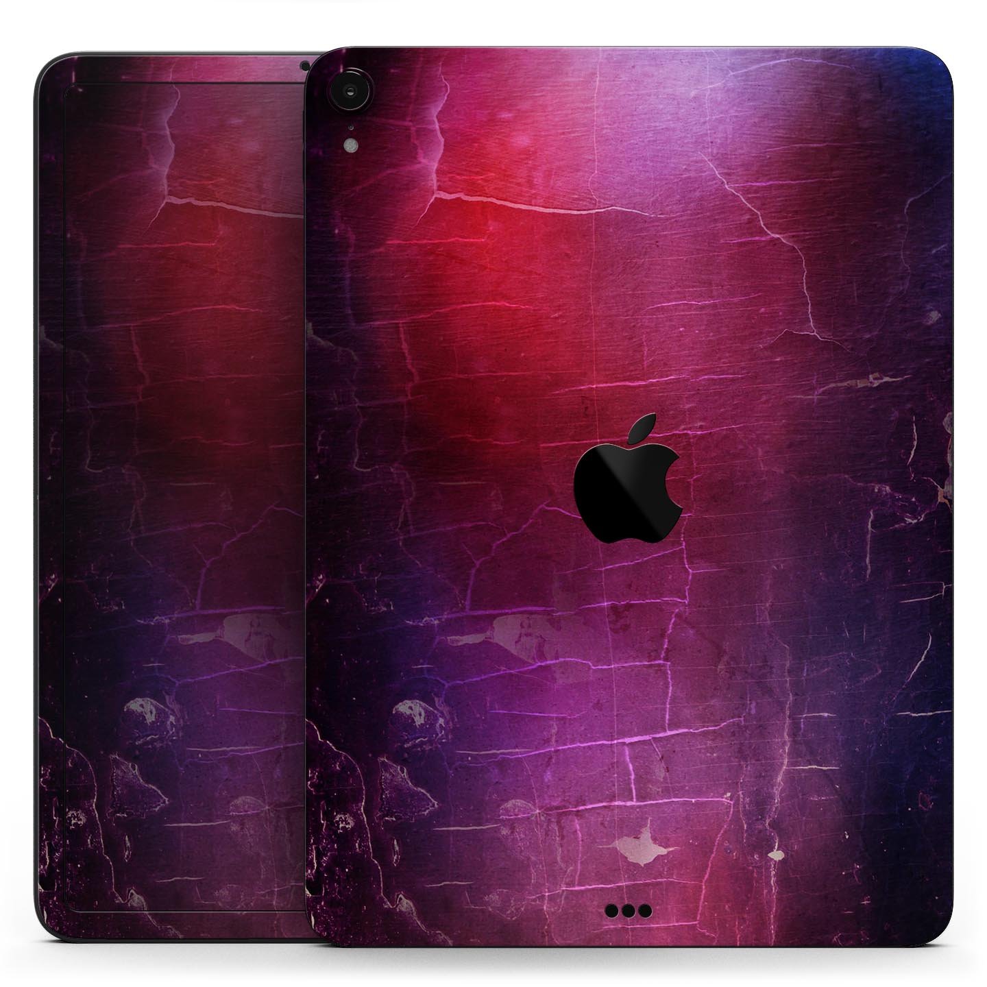 Abstract Fire & Ice V3 skin decal for Apple iPad Pro, showcasing vibrant colors and sleek design.