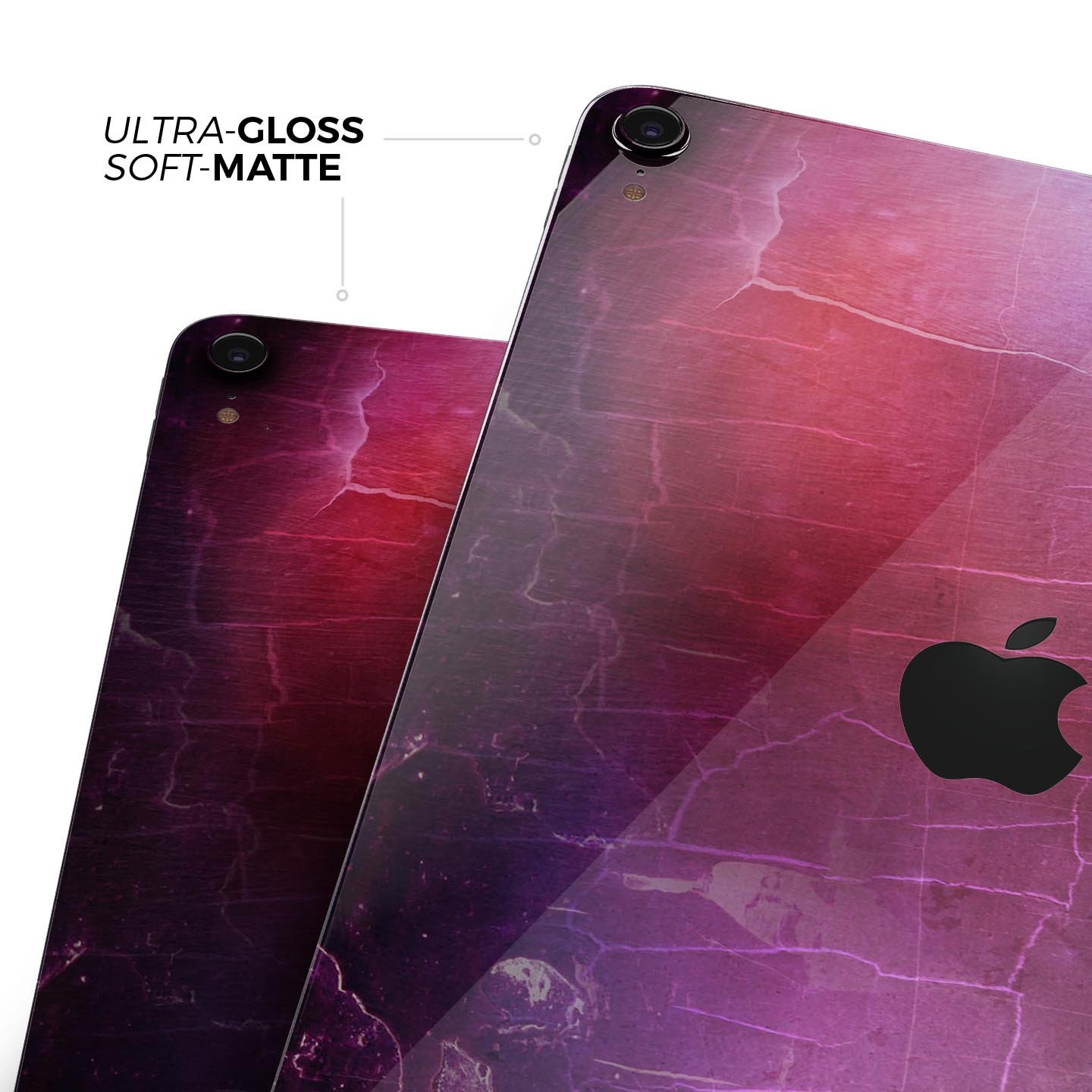 Abstract Fire & Ice V3 skin decal for Apple iPad Pro, showcasing vibrant colors and sleek design.