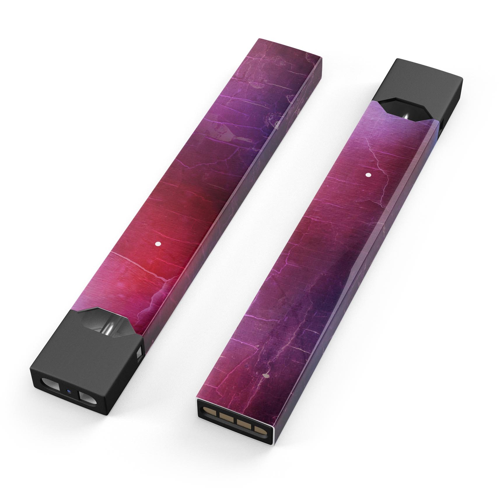 Abstract Fire & Ice V3 skin-wrap sticker designed for JUUL vaping device, showcasing vibrant colors and a sleek finish.