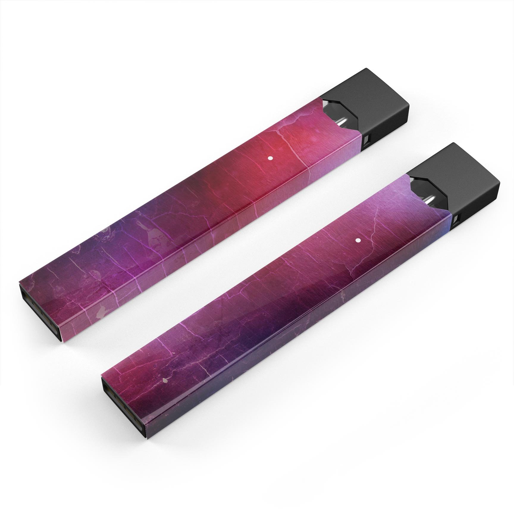 Abstract Fire & Ice V3 skin-wrap sticker designed for JUUL vaping device, showcasing vibrant colors and a sleek finish.