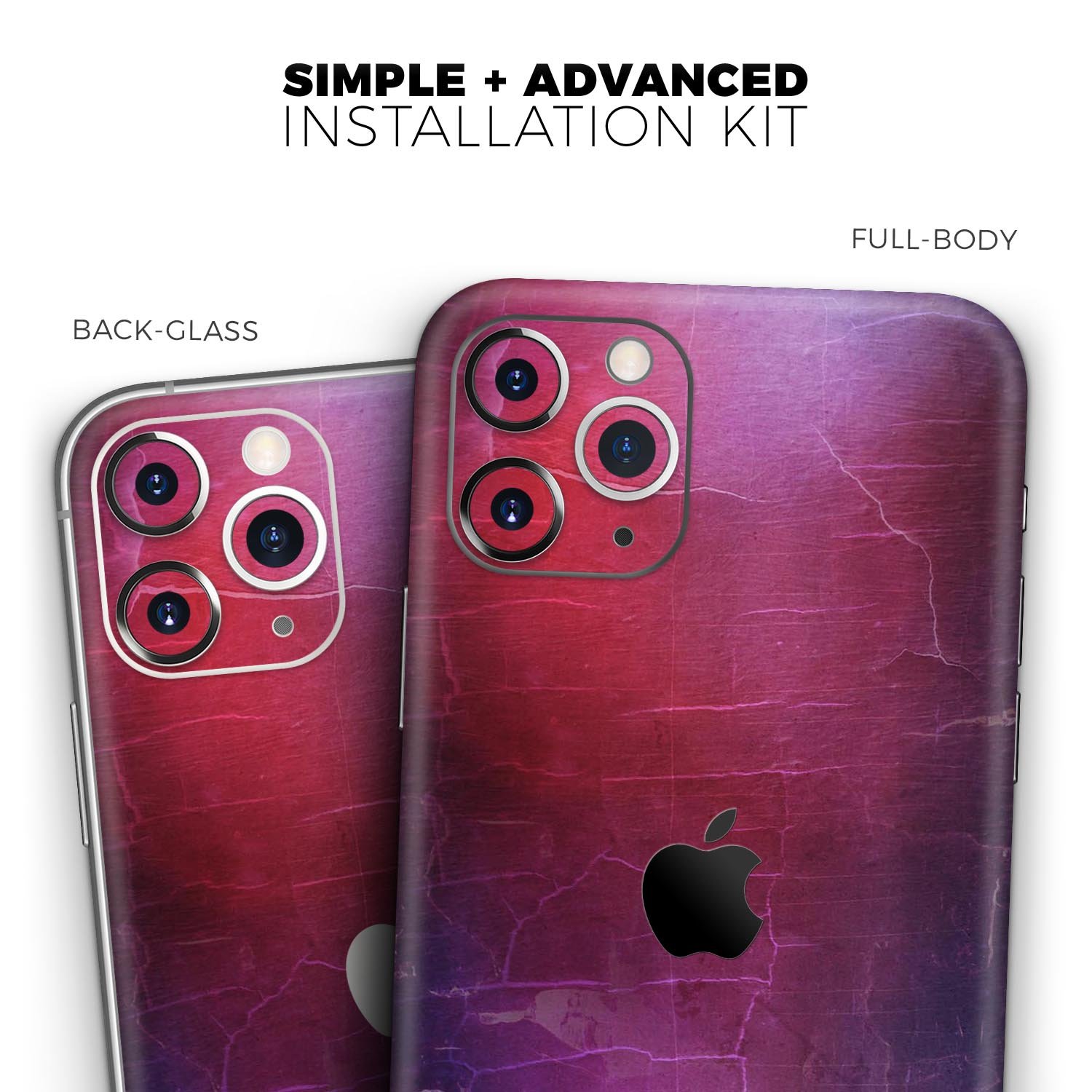 Abstract Fire & Ice V3 skin for Apple iPhone 13, showcasing vibrant colors and sleek design.