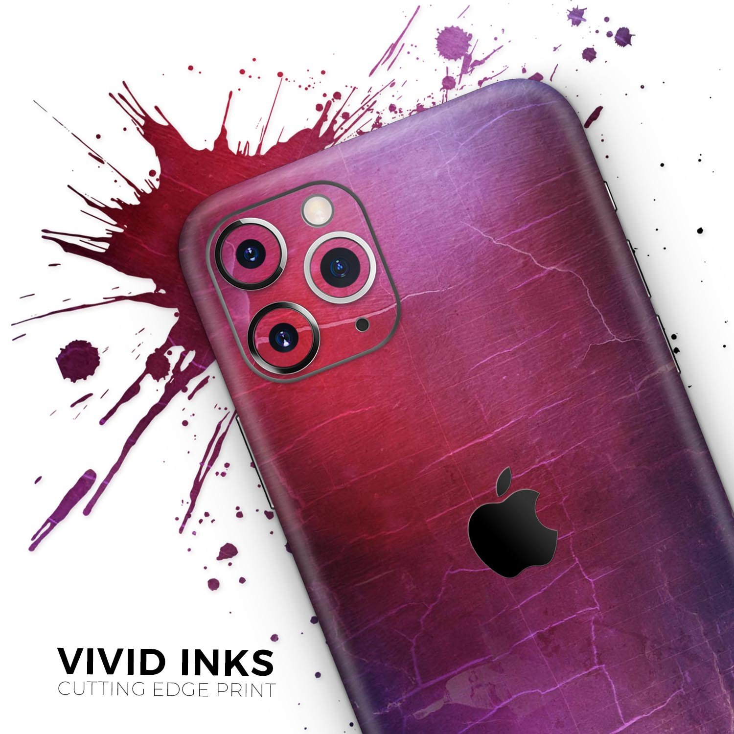 Abstract Fire & Ice V3 skin for Apple iPhone 13, showcasing vibrant colors and sleek design.