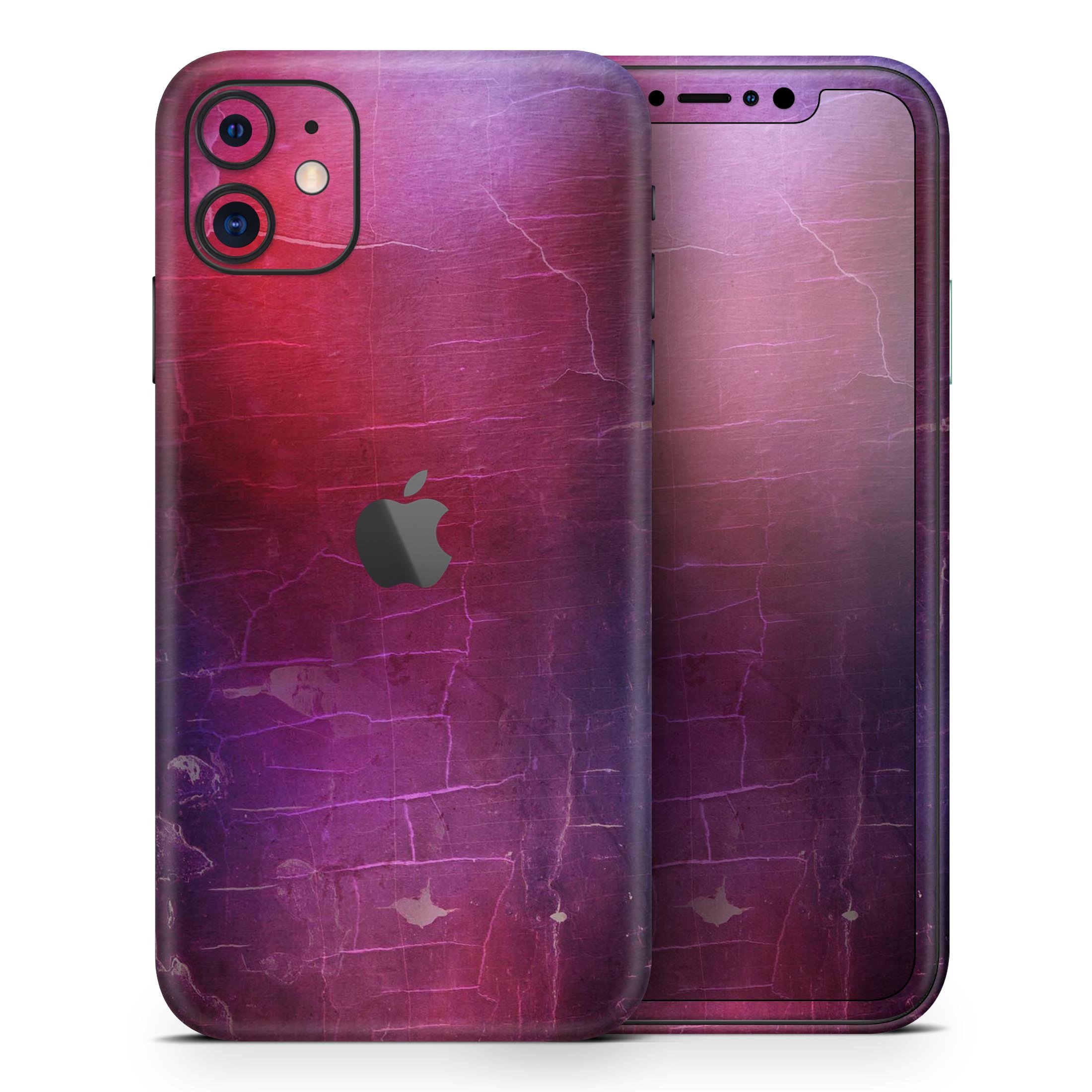 Abstract Fire & Ice V3 skin for Apple iPhone 13, showcasing vibrant colors and sleek design.