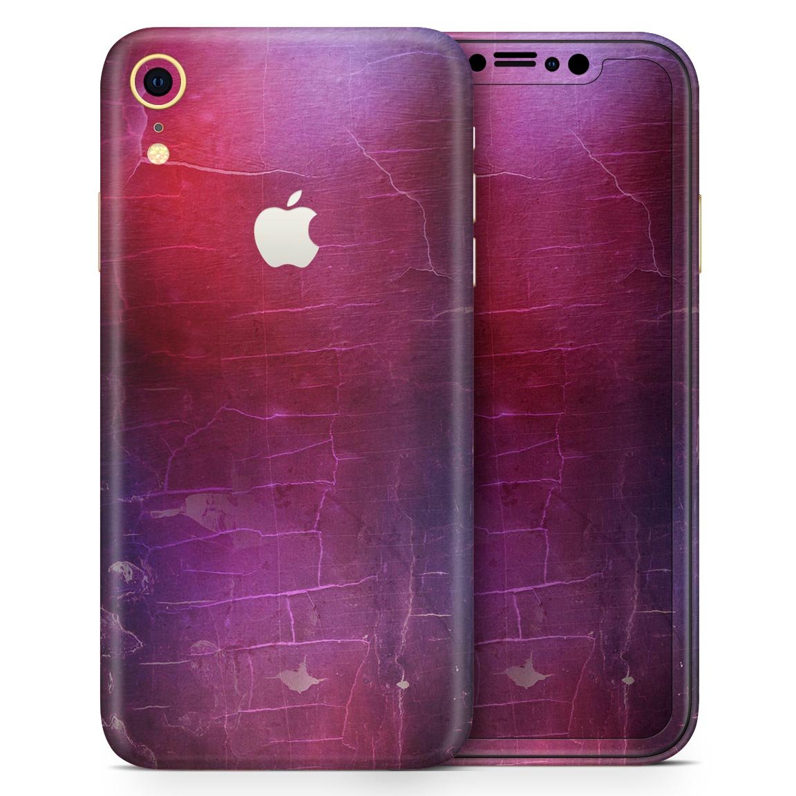 Abstract Fire & Ice V3 skin for Apple iPhone, showcasing vibrant design and premium vinyl material.