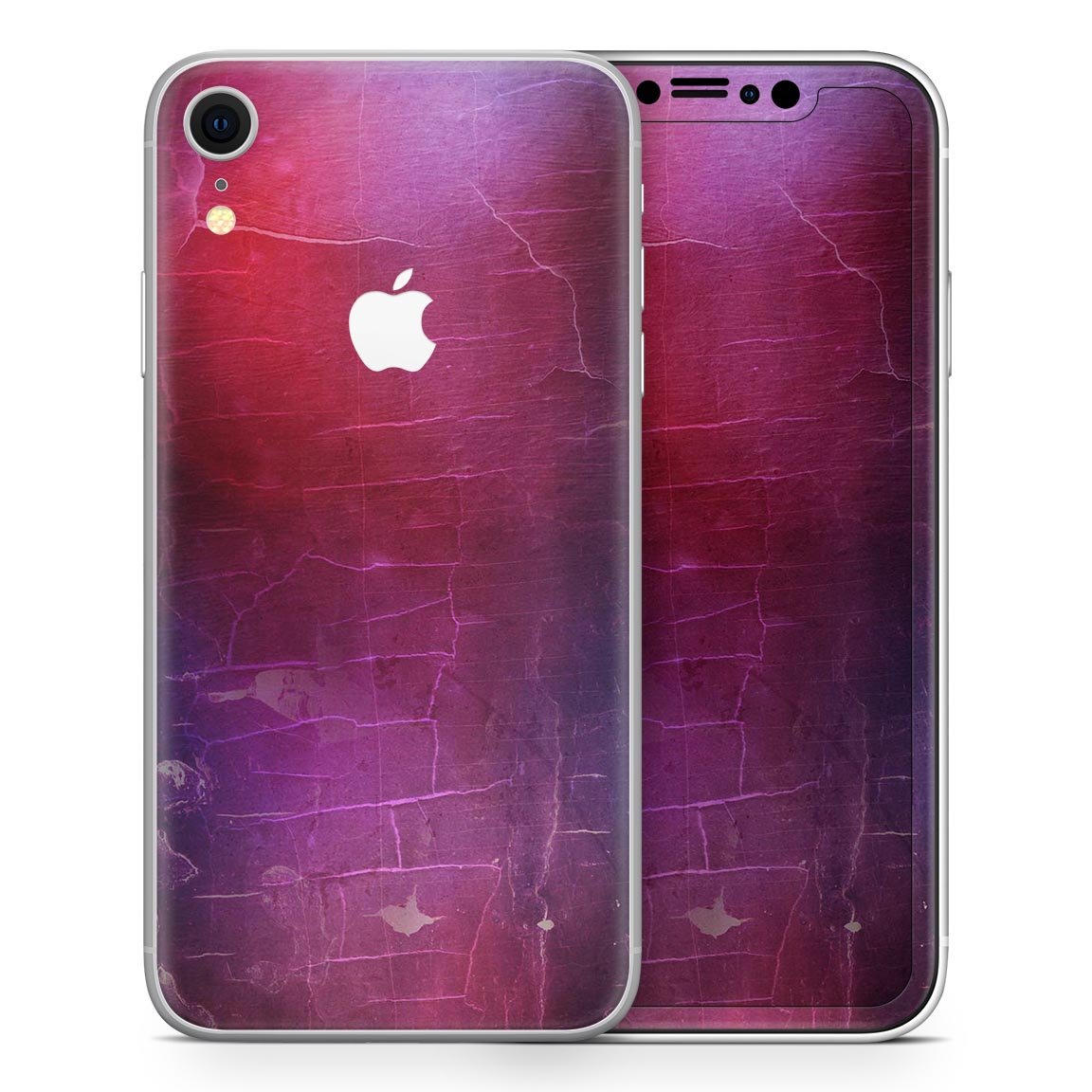 Abstract Fire & Ice V3 skin for Apple iPhone, showcasing vibrant design and premium vinyl material.