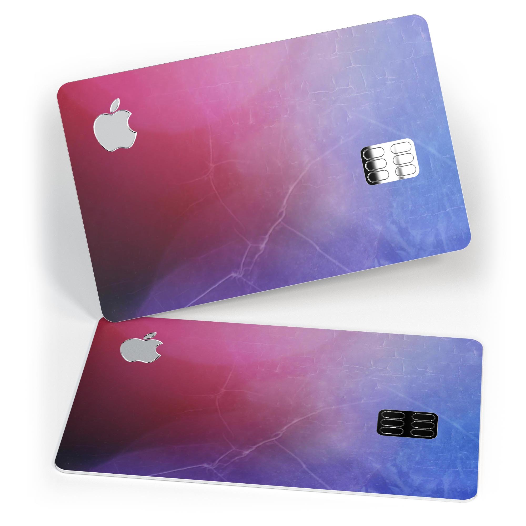 Abstract Fire & Ice V5 decal skin for Apple Card, showcasing vibrant colors and premium vinyl material.