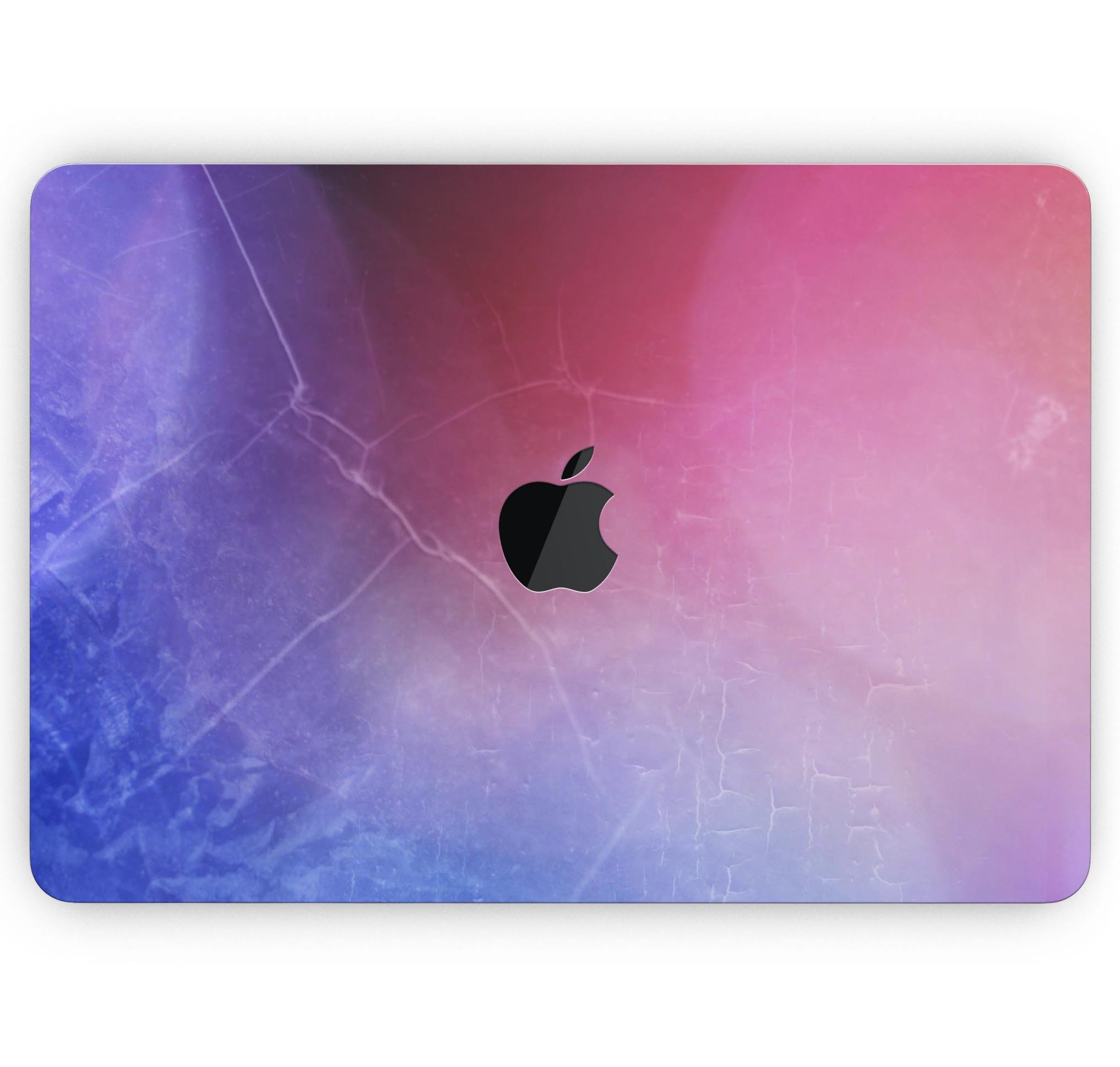 Abstract Fire & Ice V5 skin decal wrap kit for Apple MacBook, showcasing vibrant design and premium vinyl material.