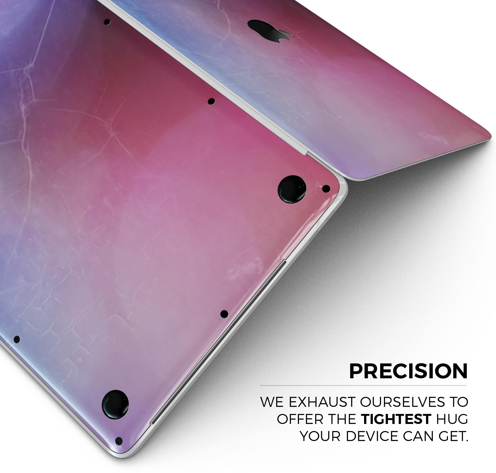 Abstract Fire & Ice V5 skin decal wrap kit for Apple MacBook, showcasing vibrant design and premium vinyl material.