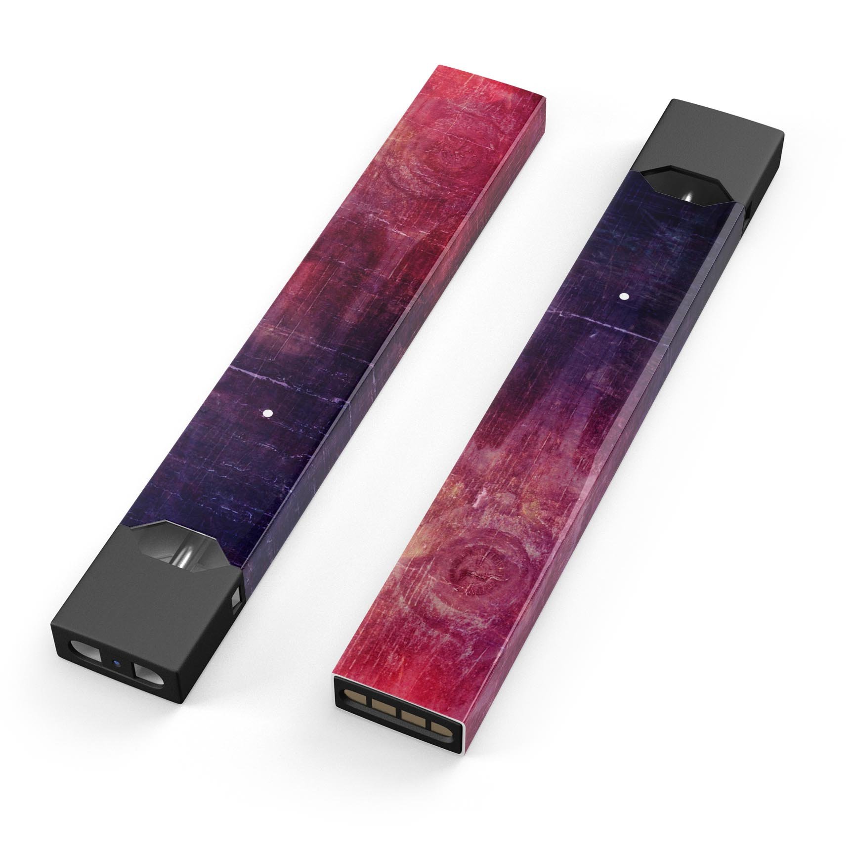 Abstract Fire & Ice V6 skin-wrap sticker for JUUL device, showcasing vibrant colors and premium design.