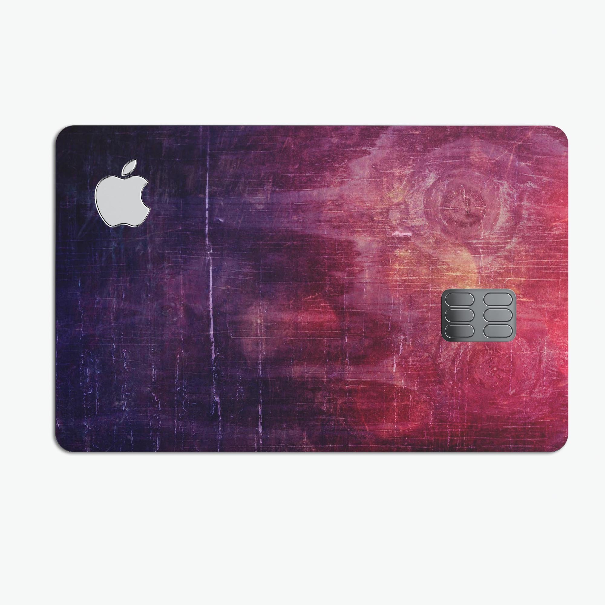 Abstract Fire & Ice V6 decal skin-kit for Apple Card, showcasing premium vinyl design and finishes.