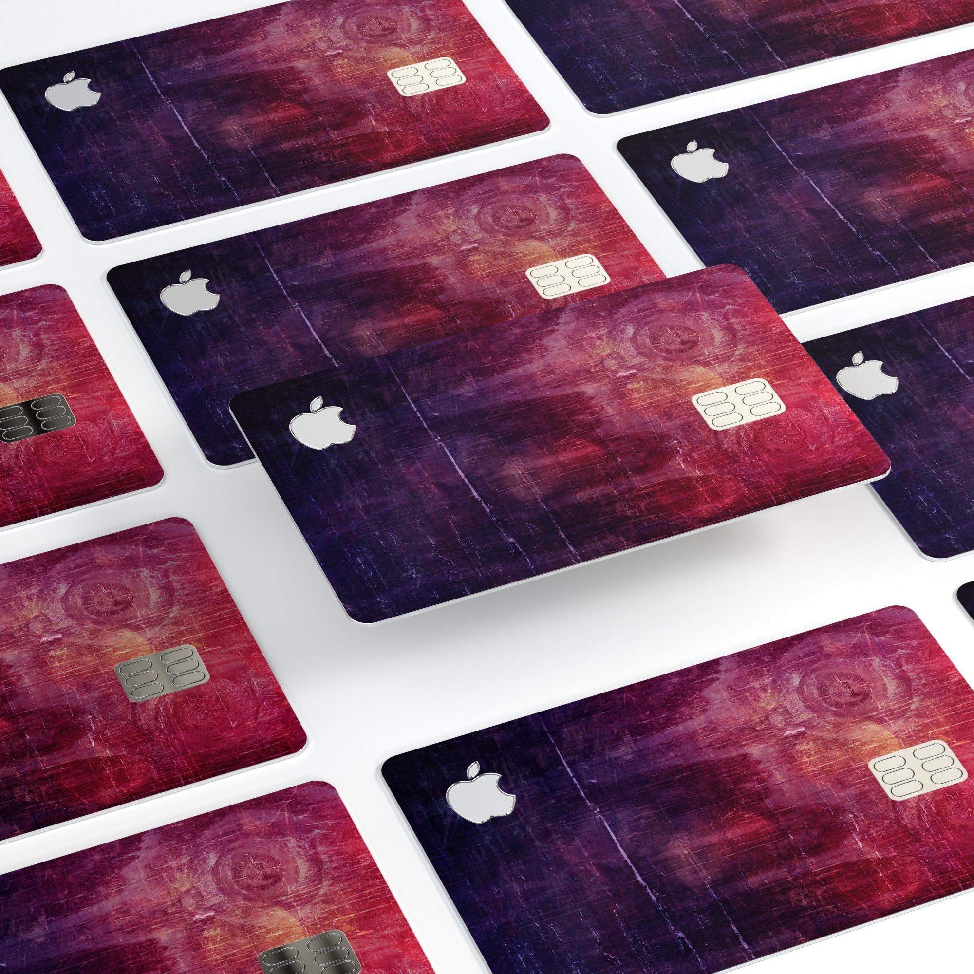 Abstract Fire & Ice V6 decal skin-kit for Apple Card, showcasing premium vinyl design and finishes.