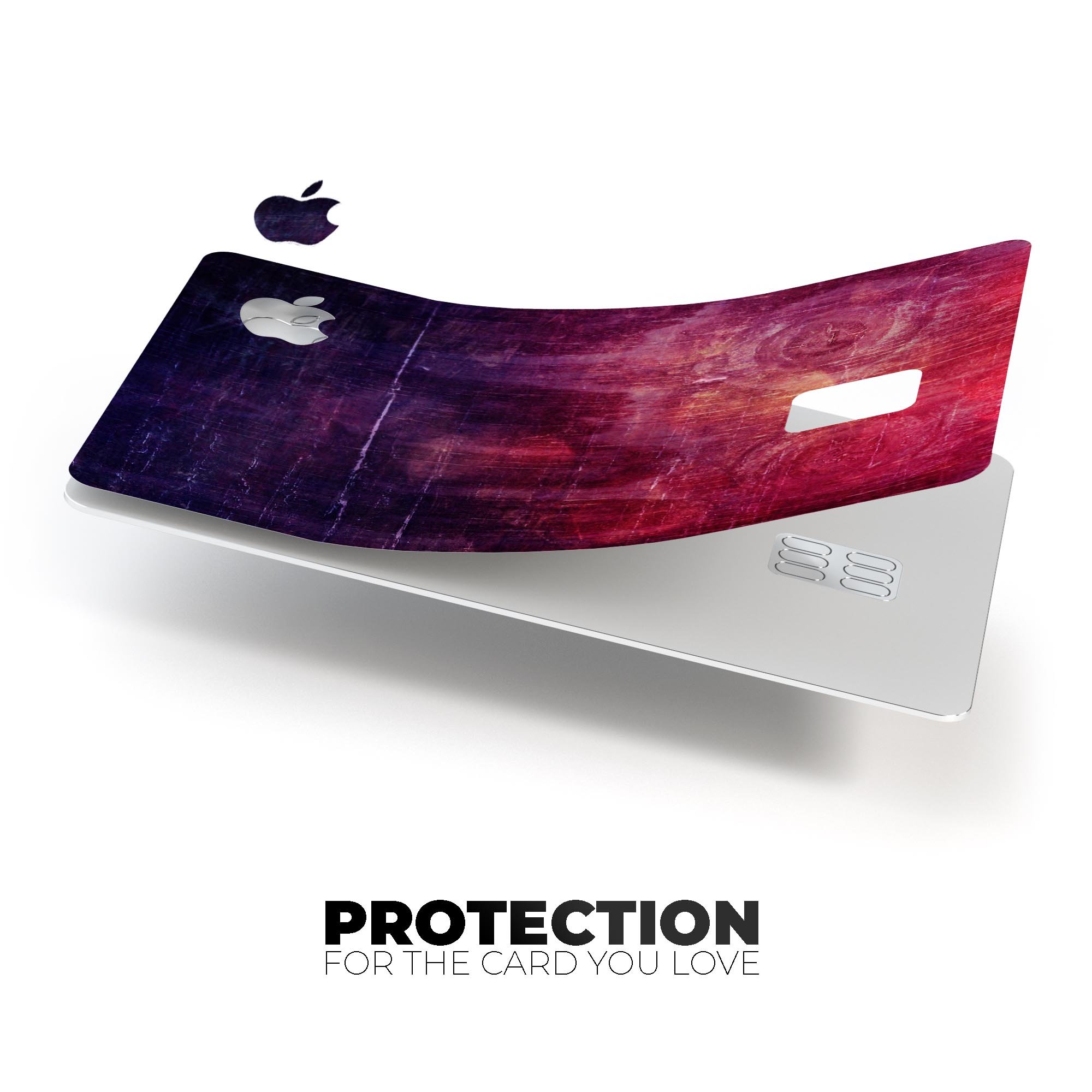 Abstract Fire & Ice V6 decal skin-kit for Apple Card, showcasing premium vinyl design and finishes.