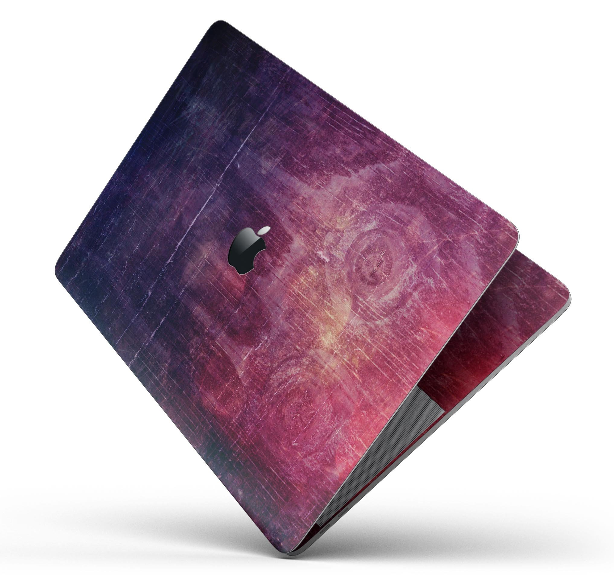 Abstract Fire & Ice V6 Skin Decal Wrap Kit for Apple MacBook, showcasing vibrant colors and sleek design.