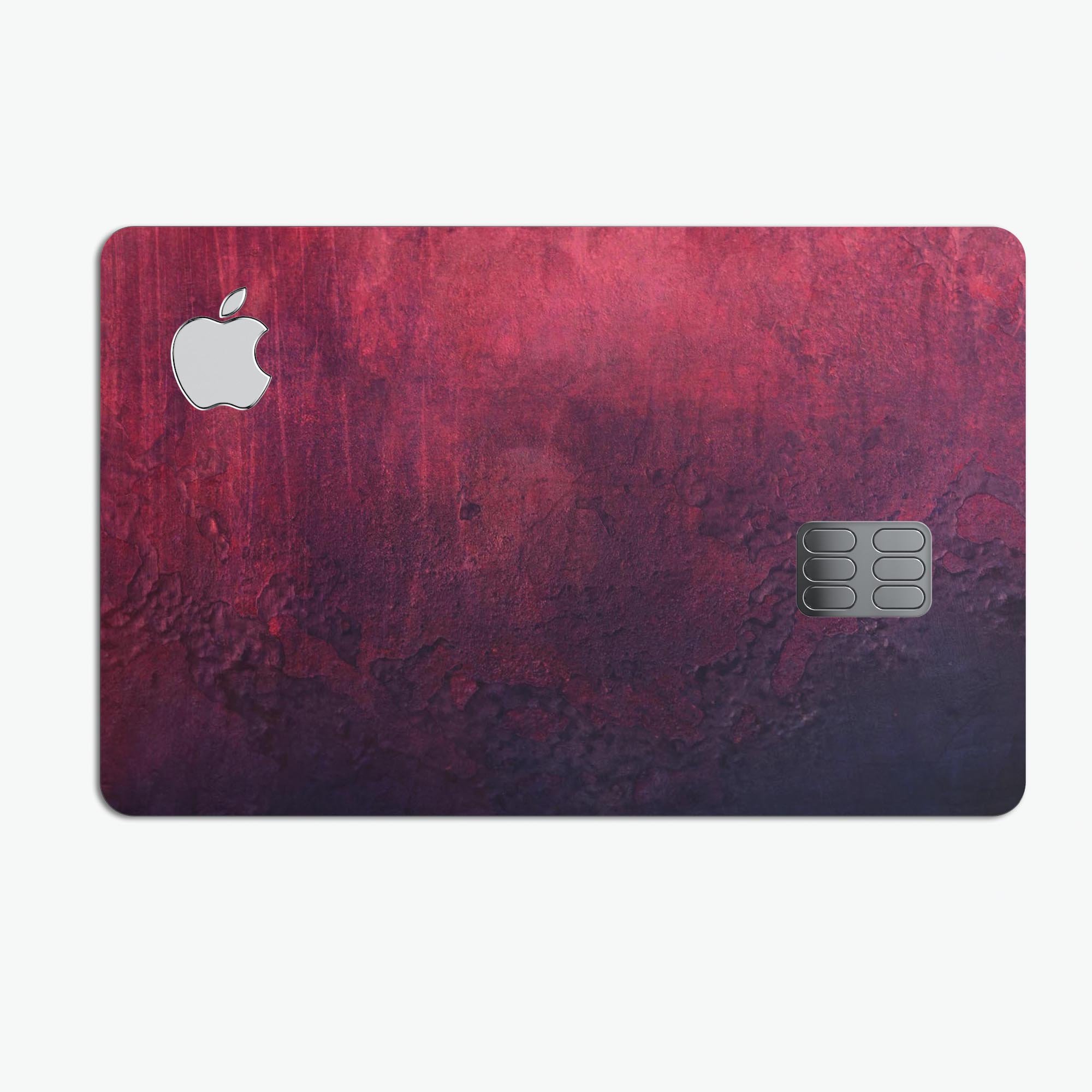 Abstract Fire & Ice V9 decal skin kit for Apple Card, showcasing premium vinyl design and finishes.