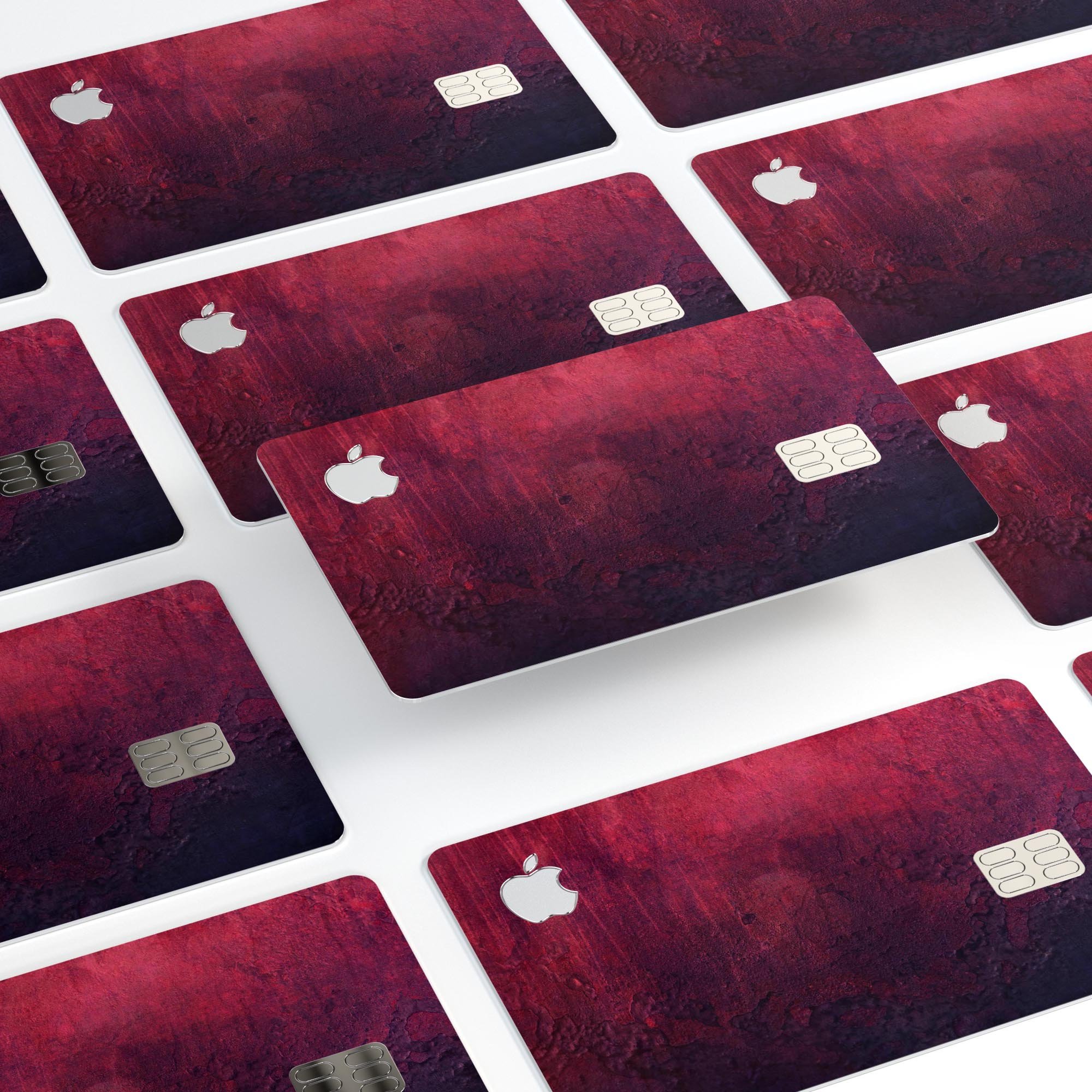 Abstract Fire & Ice V9 decal skin kit for Apple Card, showcasing premium vinyl design and finishes.