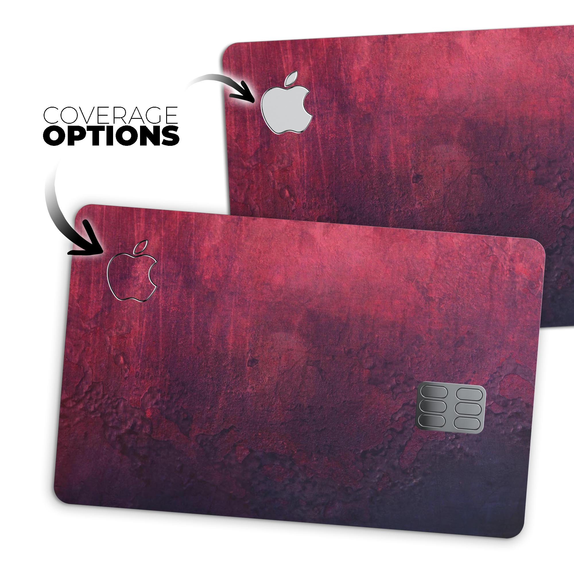 Abstract Fire & Ice V9 decal skin kit for Apple Card, showcasing premium vinyl design and finishes.