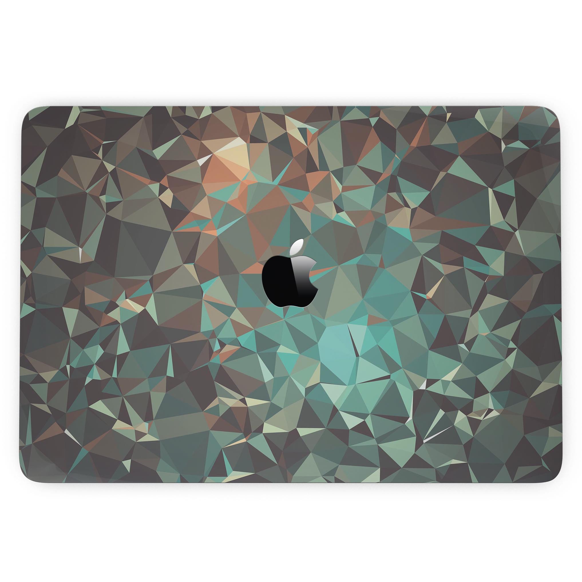 Abstract MultiColor Geometric Shapes Pattern skin for MacBook Pro with Touch Bar, showcasing vibrant colors and geometric designs.