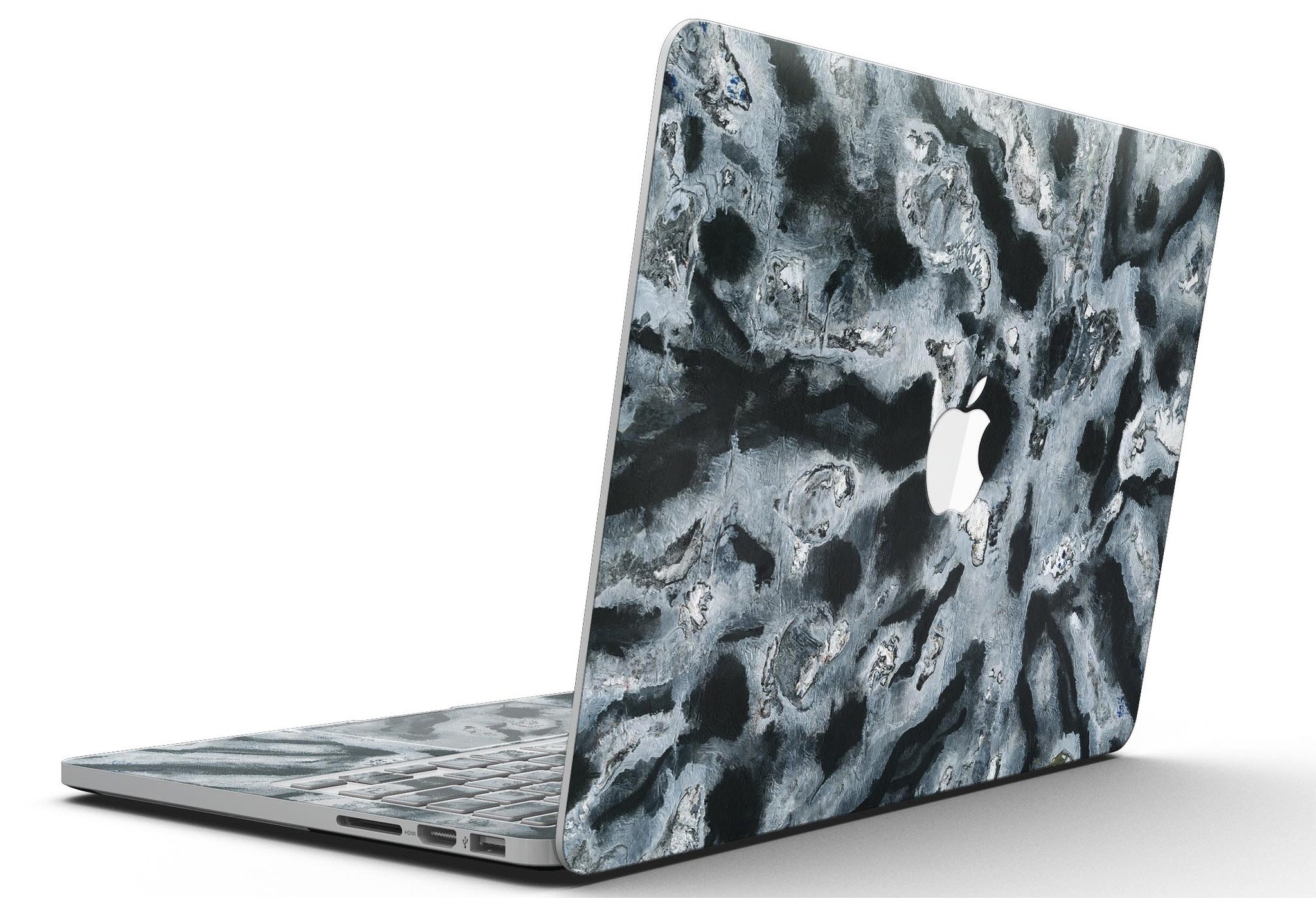 Abstract Paint v4 skin for MacBook Pro with Retina Display, showcasing vibrant colors and a sleek design.