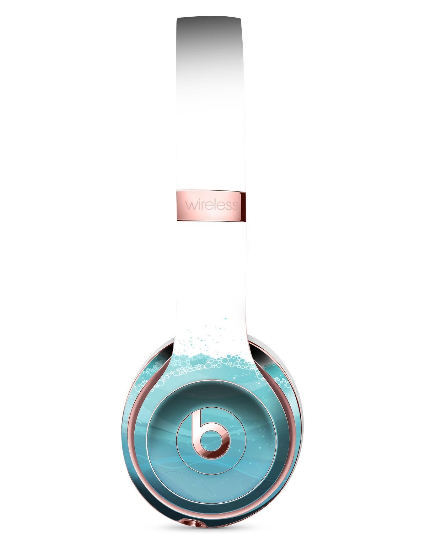 Abstract WaterWaves Full-Body Skin Kit for Beats by Dre Solo 3, showcasing vibrant colors and a sleek design.