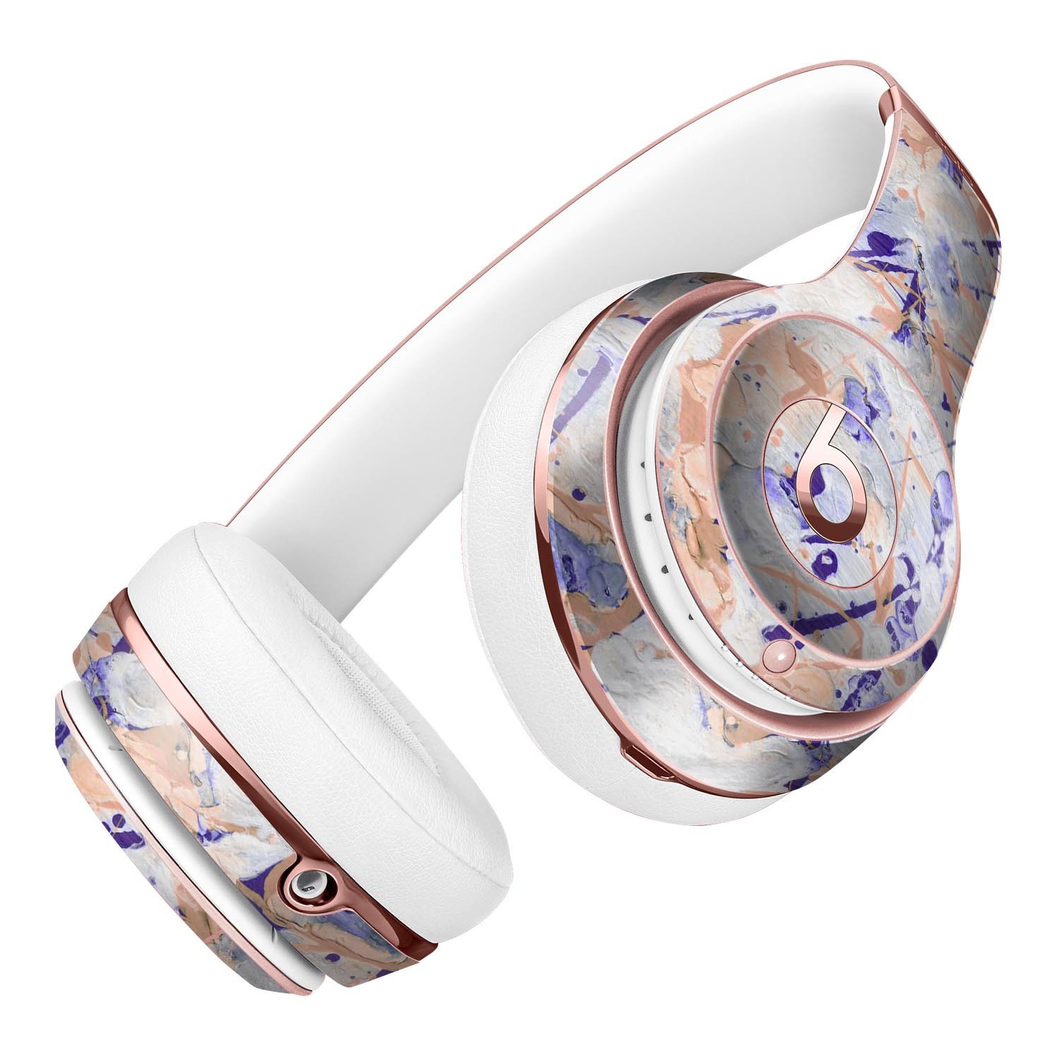 Abstract Wet Paint Pale Full-Body Skin Kit for Beats by Dre Solo 3, showcasing vibrant colors and a sleek design.