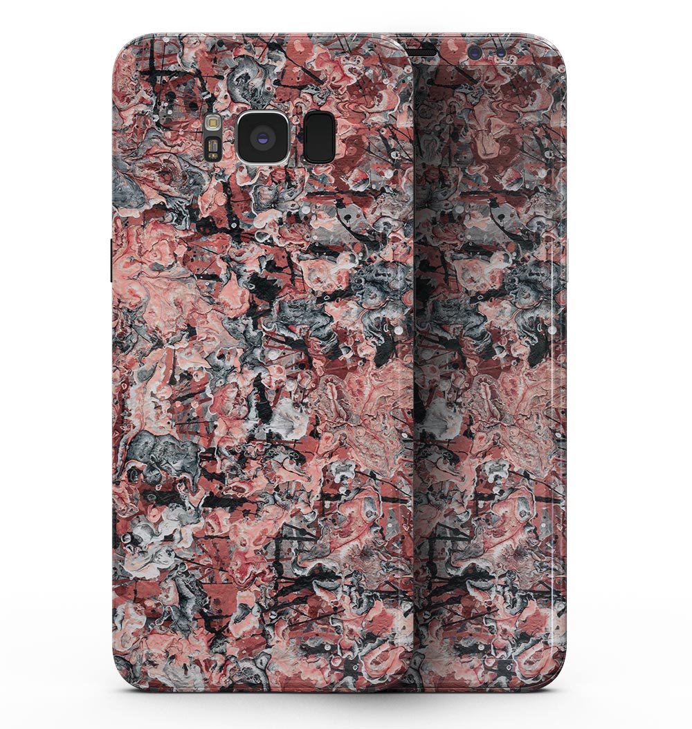 Abstract Wet Paint Pale Pink skin for Samsung Galaxy S8, showcasing a stylish design that protects the device.