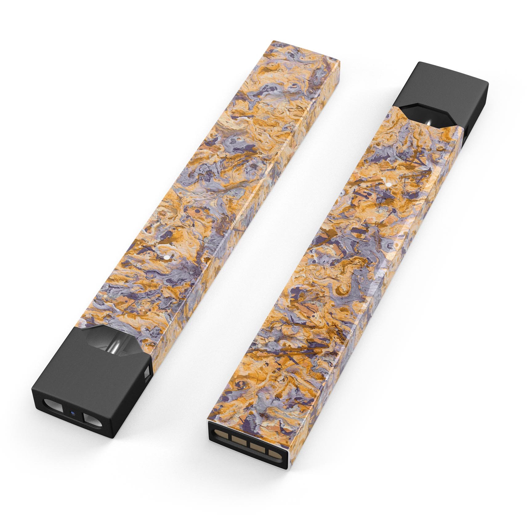 Abstract Wet Paint Pale v4 skin-wrap for JUUL device, showcasing vibrant colors and a sleek design.