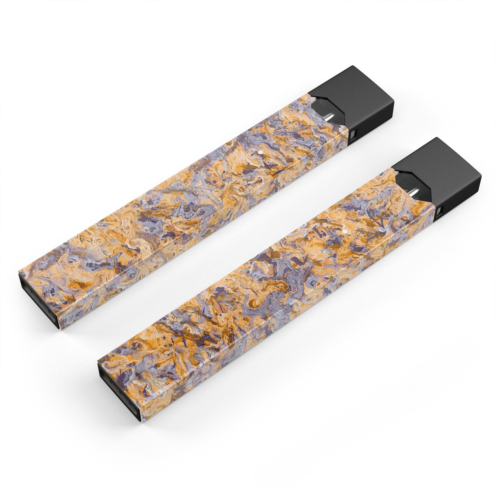 Abstract Wet Paint Pale v4 skin-wrap for JUUL device, showcasing vibrant colors and a sleek design.