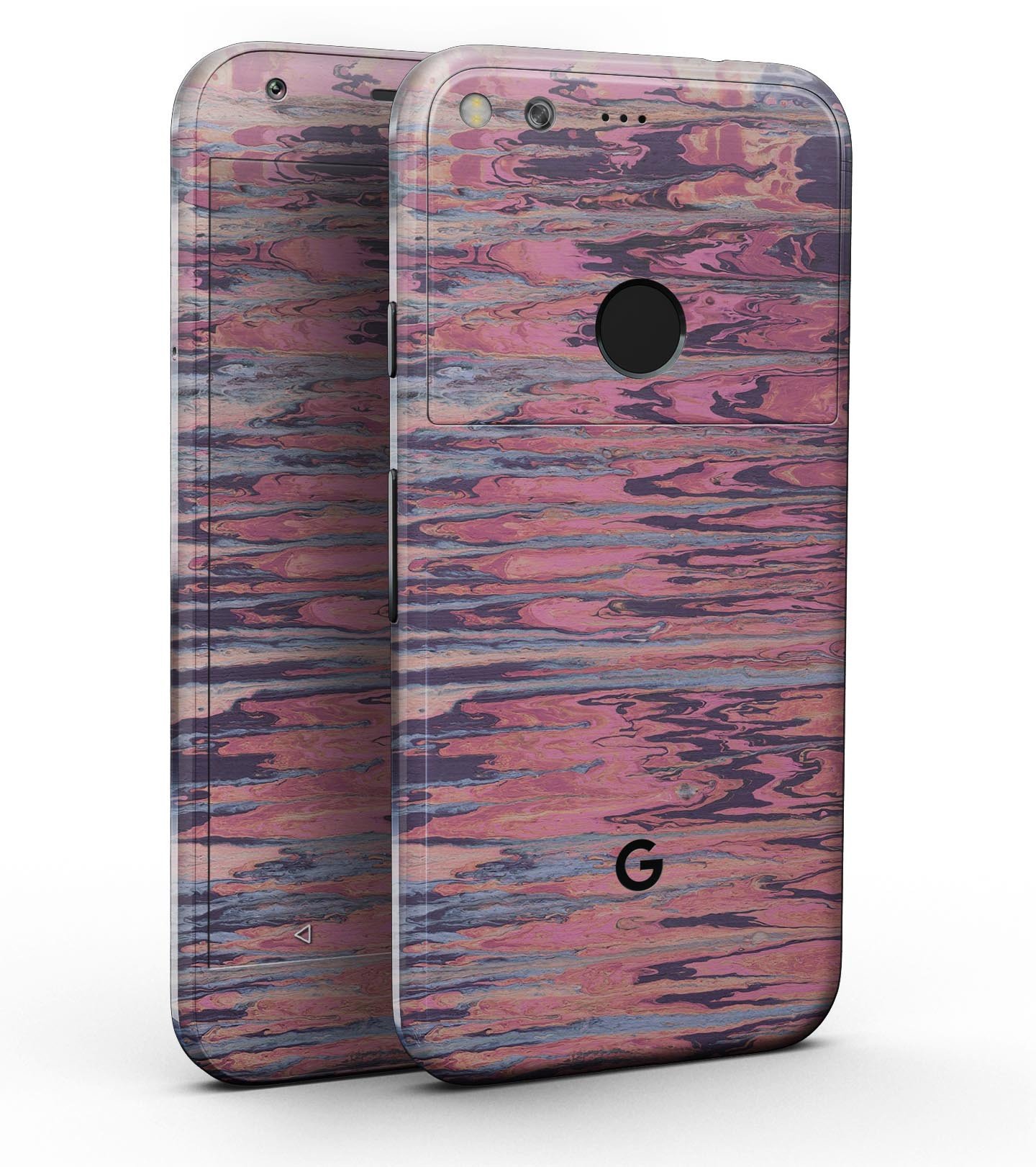 Abstract Wet Paint Pink Sag Full-Body Skin Kit for Google Pixel, showcasing vibrant pink design and precision fit.