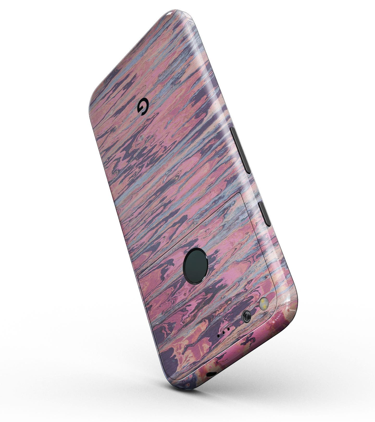 Abstract Wet Paint Pink Sag Full-Body Skin Kit for Google Pixel, showcasing vibrant pink design and precision fit.