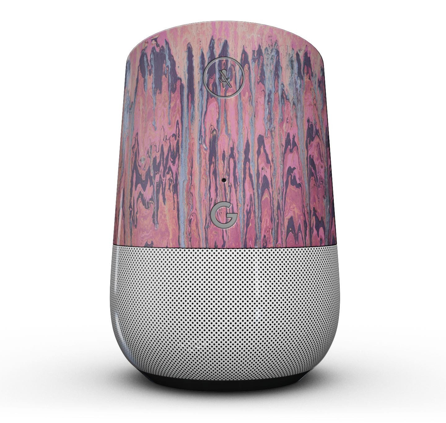 Abstract Wet Paint Pink Sag Full-Body Skin Kit for Google Home, showcasing vibrant pink design and smooth finish.