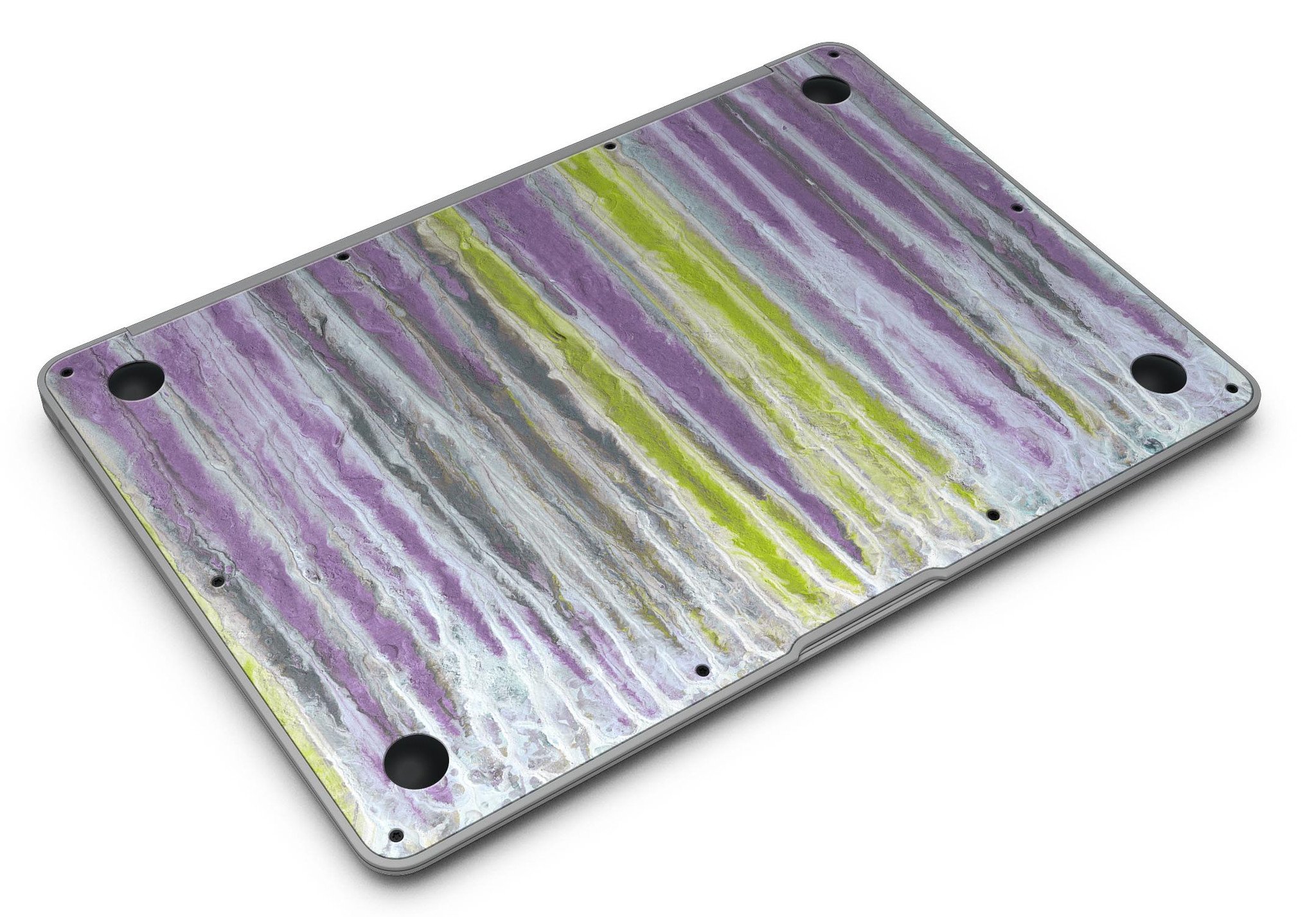 Abstract Wet Paint Purple Sag skin for MacBook Air, showcasing vibrant colors and unique design for stylish protection.