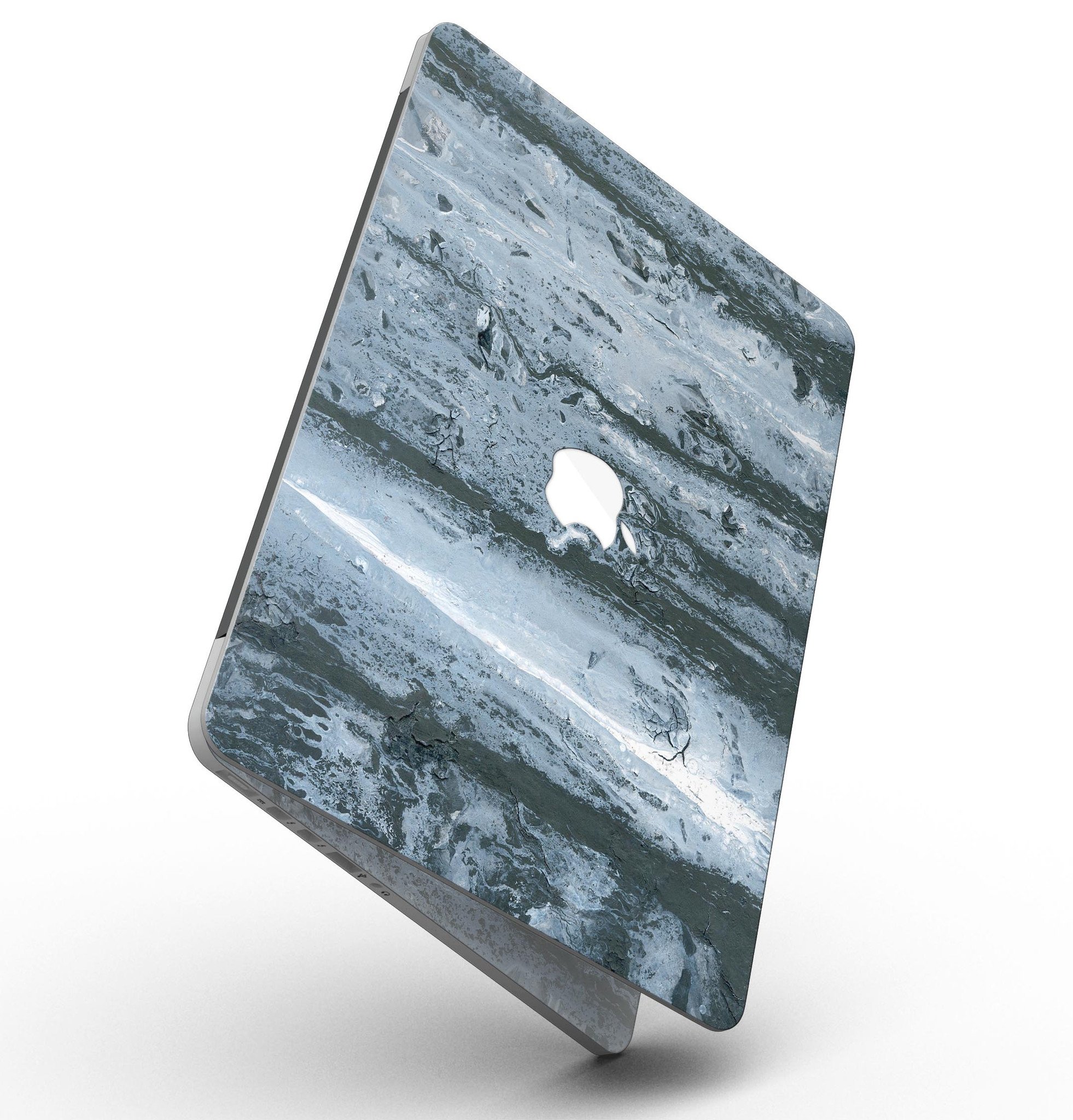 Abstract Wet Paint Soft Blue skin for MacBook Pro with Retina Display, showcasing a stylish design that protects the device.