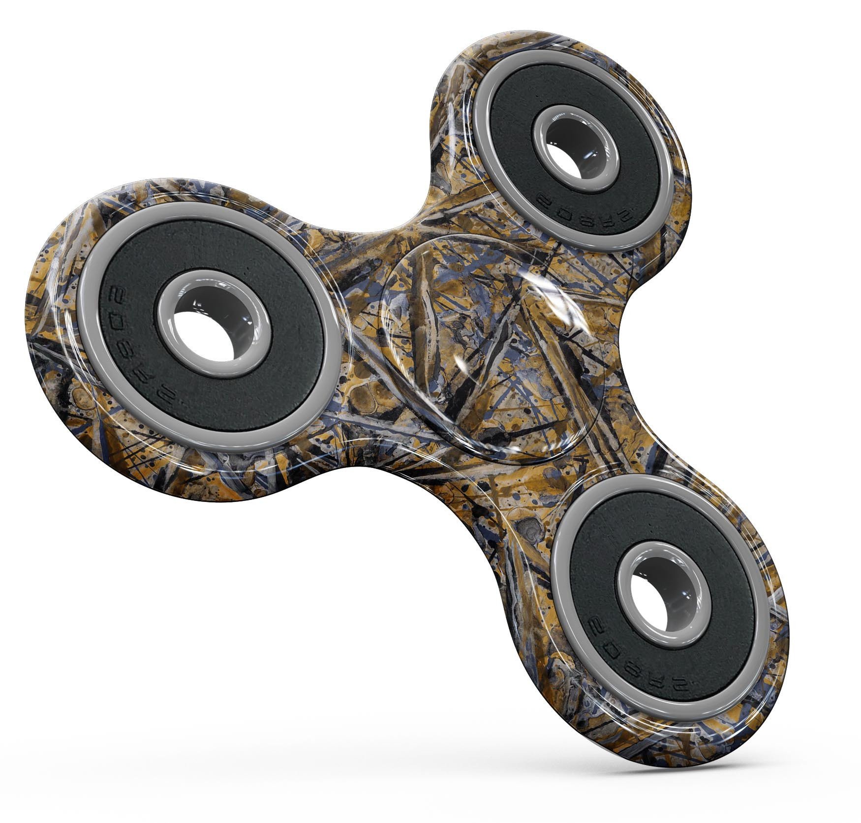 Abstract Wet Paint v4 Full-Body Fidget Spinner Skin-Kit showcasing vibrant colors and unique design for personalization and protection.