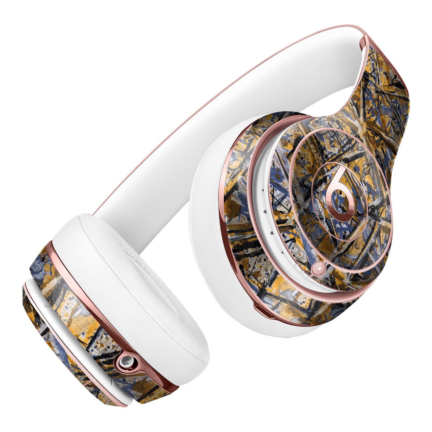 Abstract Wet Paint v4 Full-Body Skin Kit for Beats by Dre Solo 3, showcasing vibrant design and premium vinyl material.