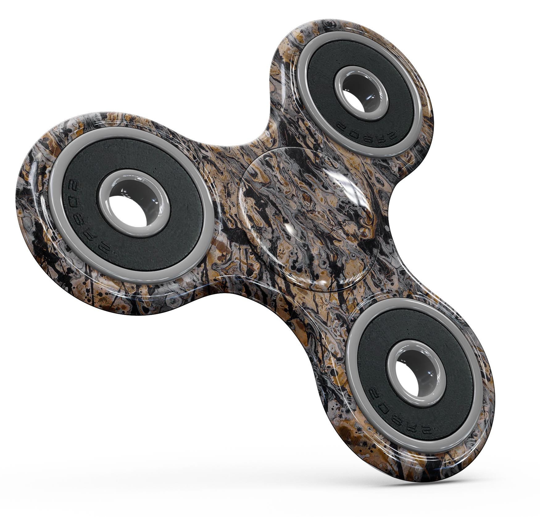 Abstract Wet Paint v6 Full-Body Skin-Kit for fidget spinner, showcasing vibrant colors and unique design.