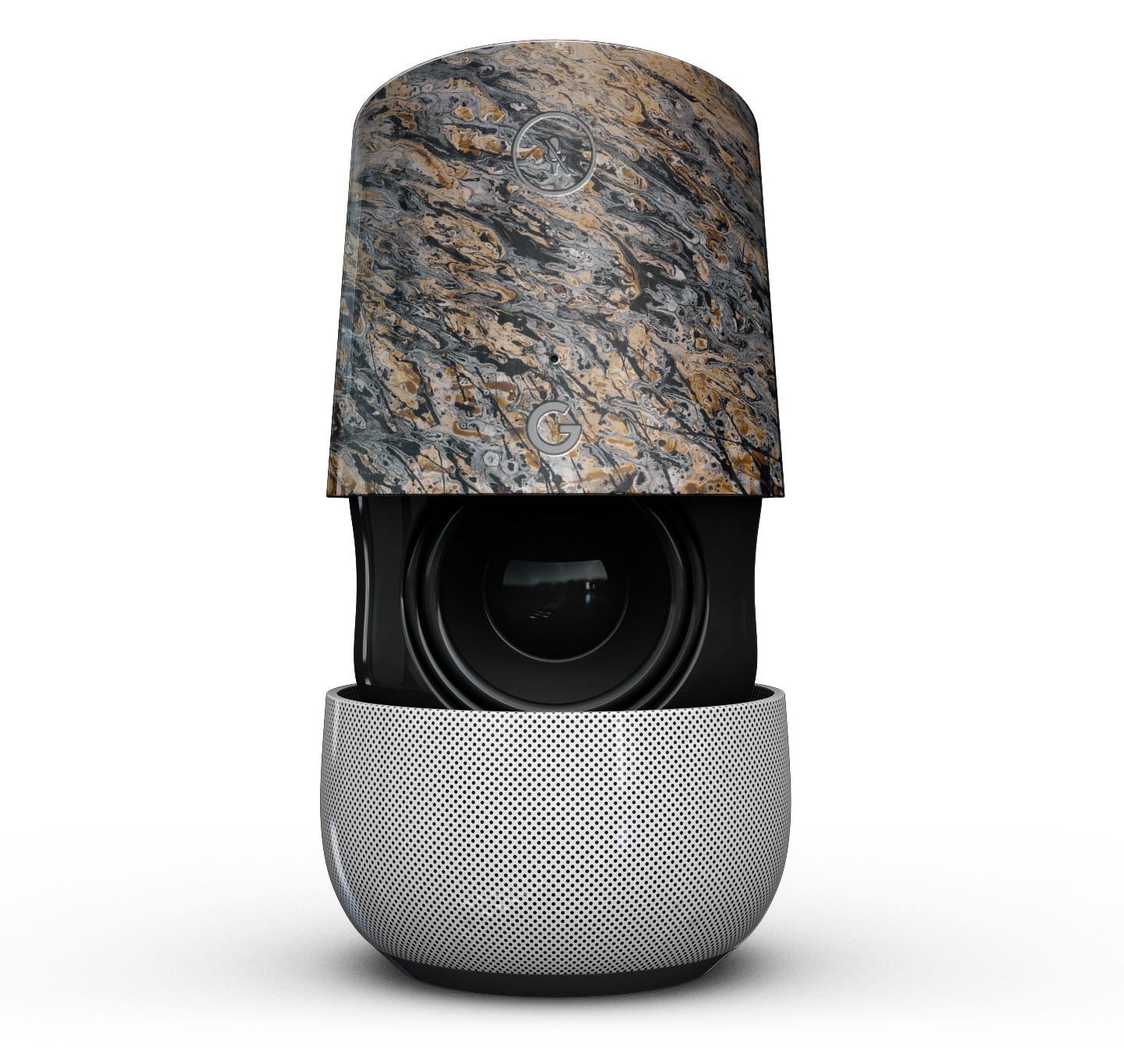 Abstract Wet Paint v6 Full-Body Skin Kit for Google Home, showcasing ultra-gloss and soft-matte finishes.