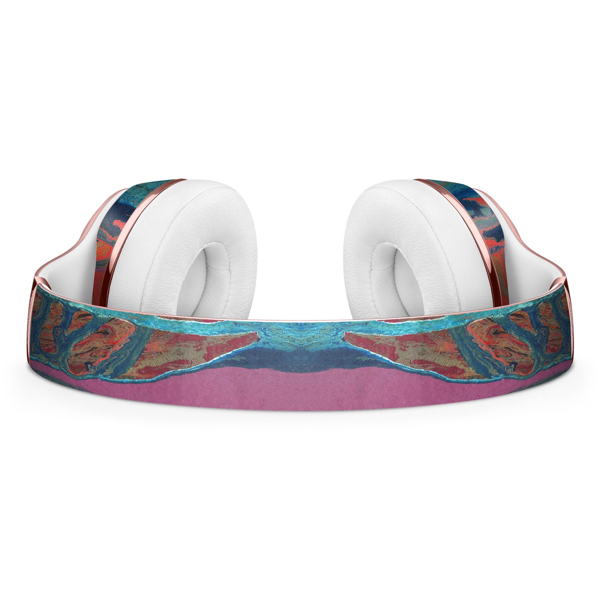 Abstract Wet Paint v92 Full-Body Skin Kit for Beats by Dre Solo 3, showcasing vibrant design and protective features.