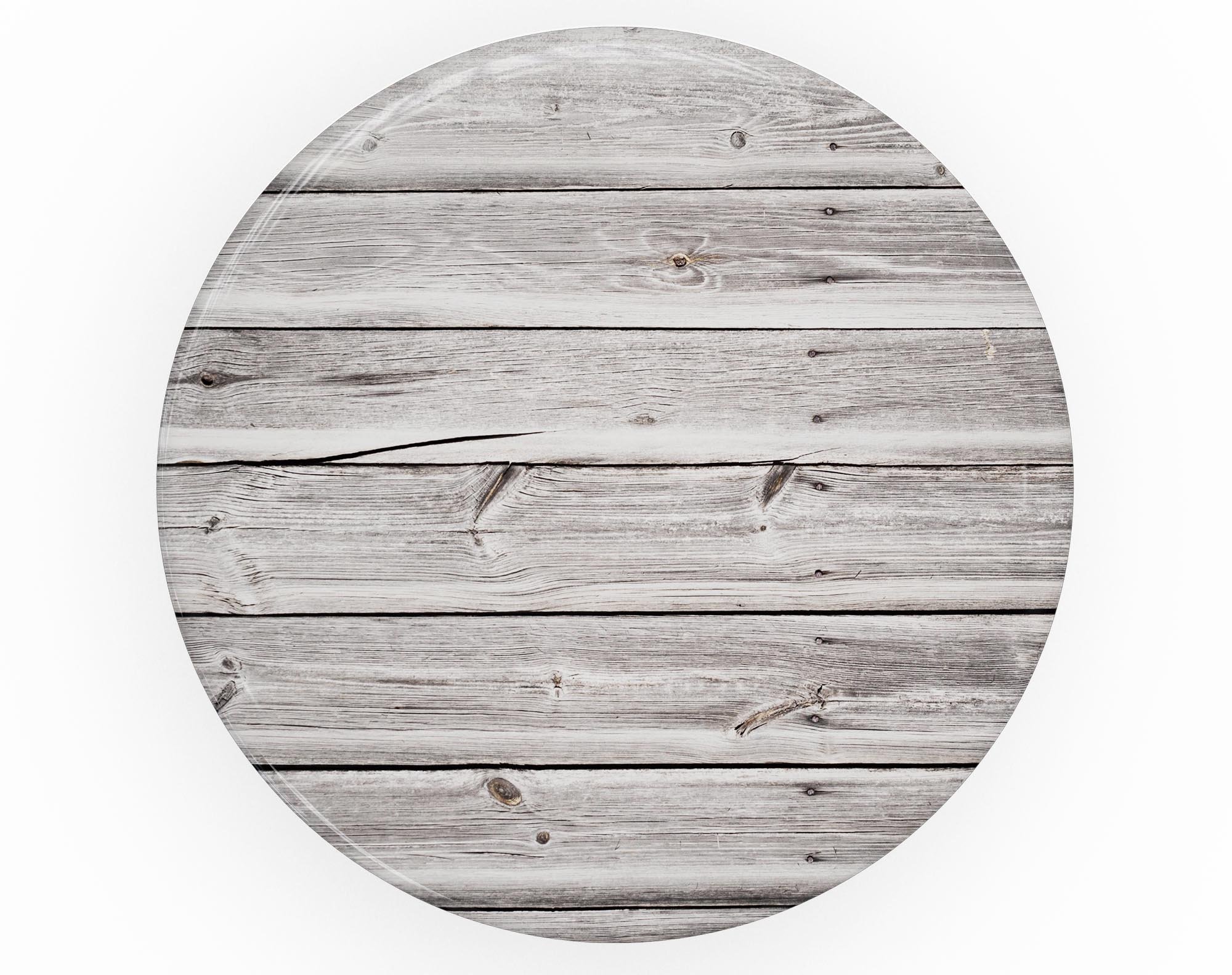 Aged White Wood Planks Skin Kit for PopSockets, showcasing a rustic wood design on a smartphone grip.