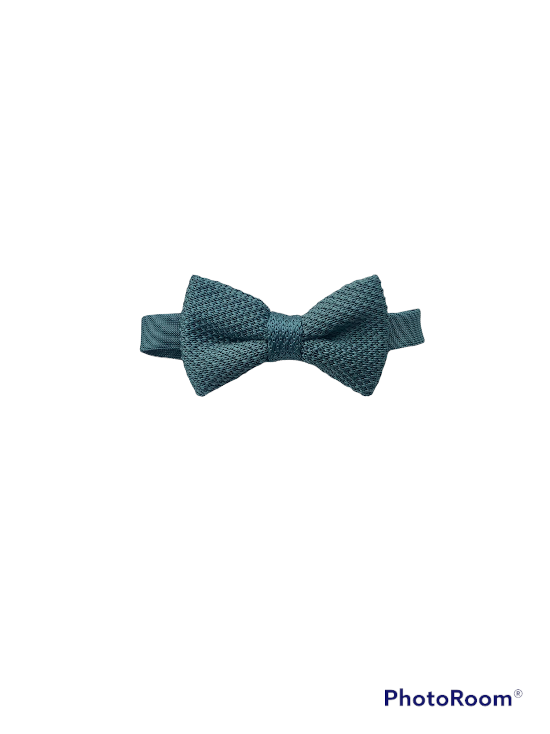 Air Force Blue Children's Knitted Bow Tie, featuring a classic knitted design suitable for ages 2-11.