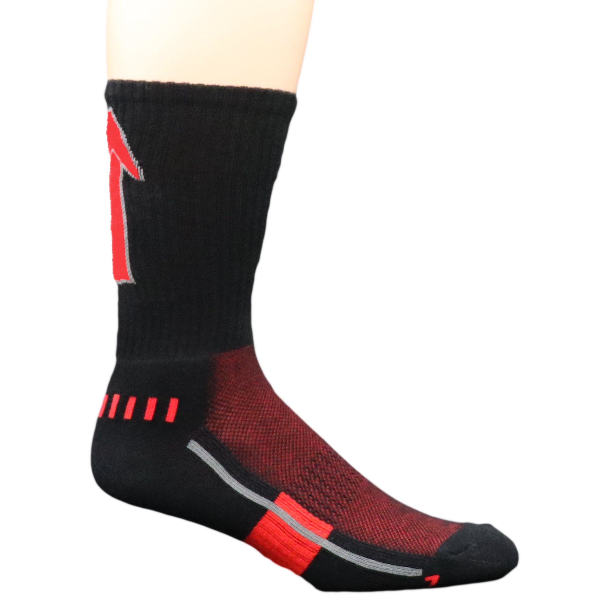 AiRFLeX Crew Socks in four vibrant colorways, showcasing performance features and breathable design.