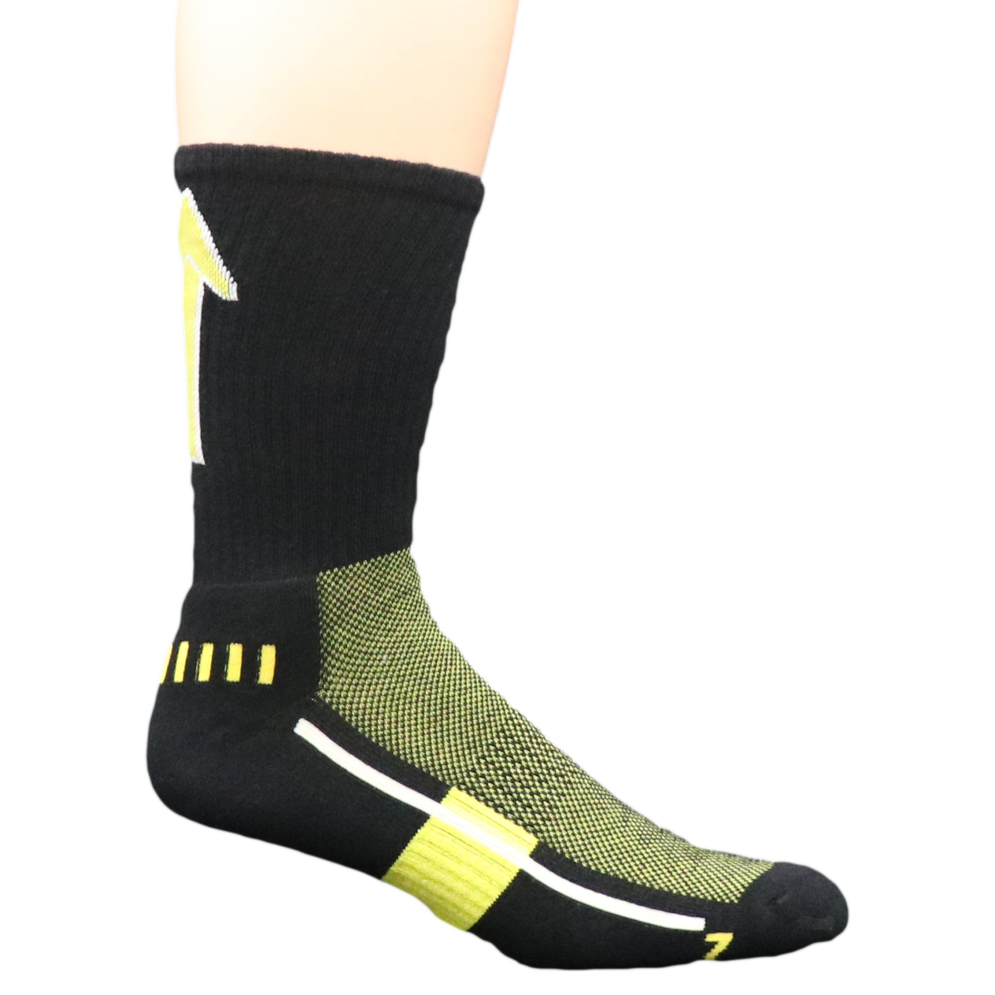 AiRFLeX Crew Socks in four vibrant colorways, showcasing performance features and breathable design.