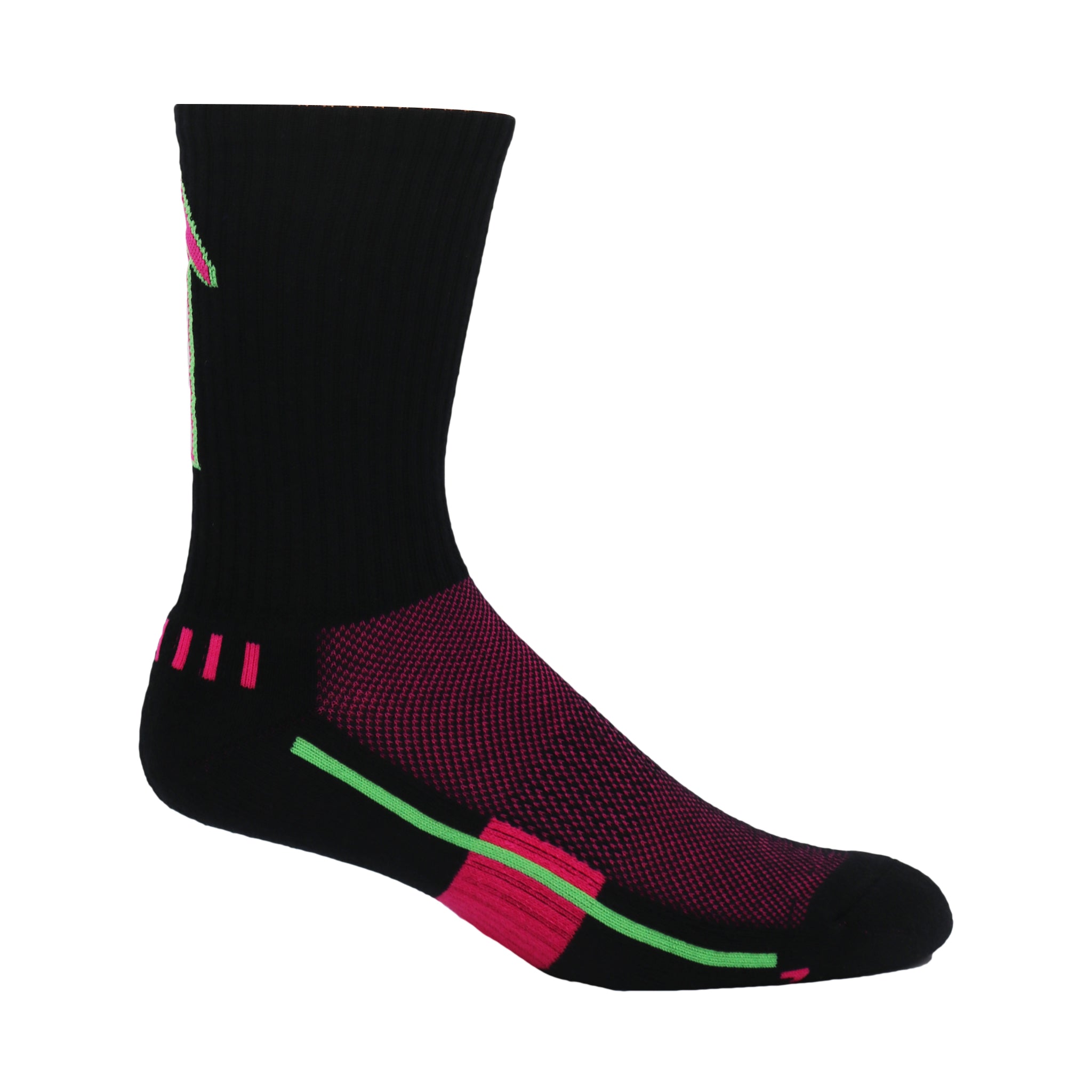 AiRFLeX Crew Socks in four vibrant colorways, showcasing performance features and breathable design.